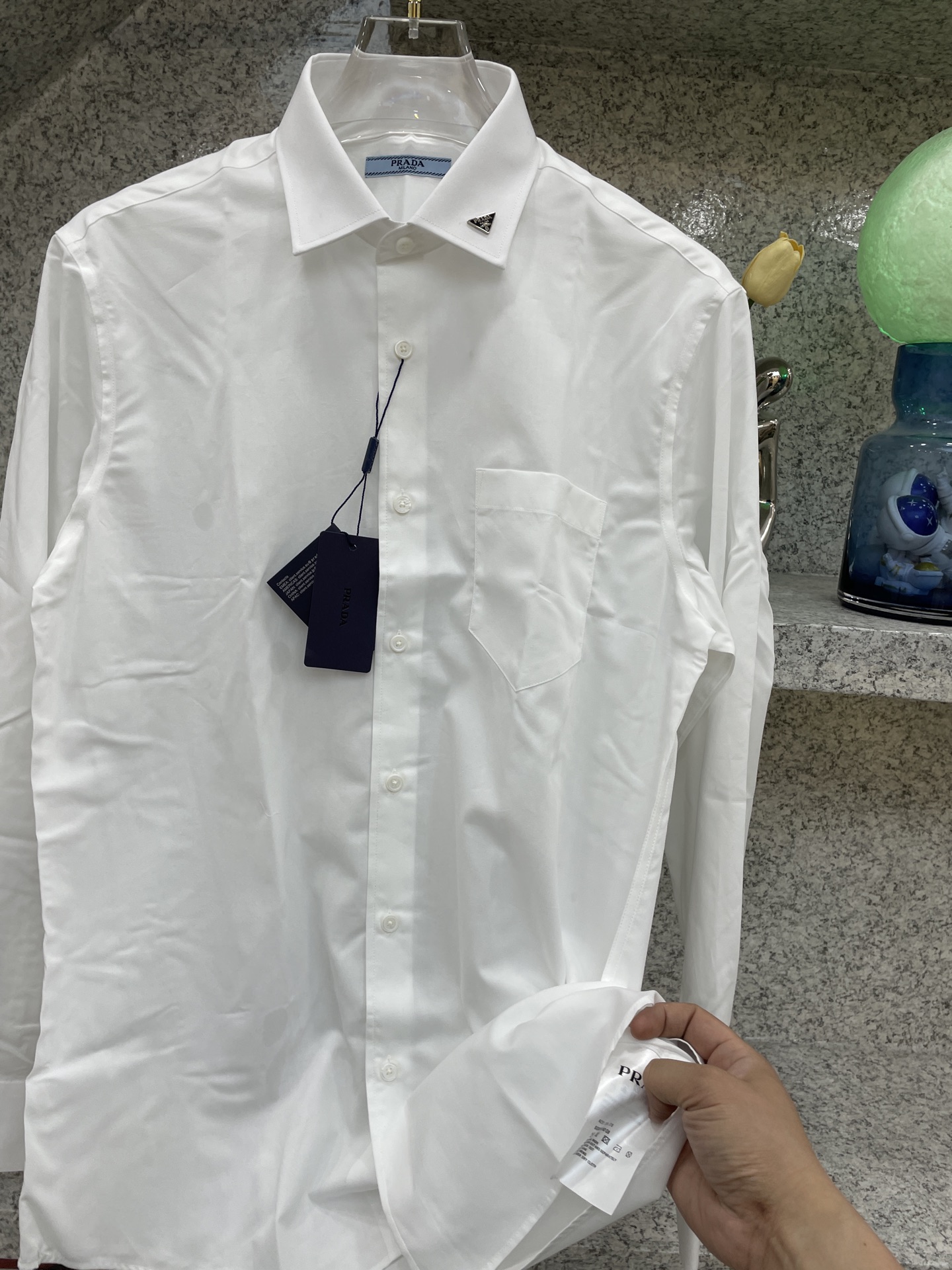   【PRAD】普拉哒🦉25//ss 全年常穿衬衣🆕高货🅰️精致官网细节专柜热卖款衬衫 立挺亲肤有光泽 