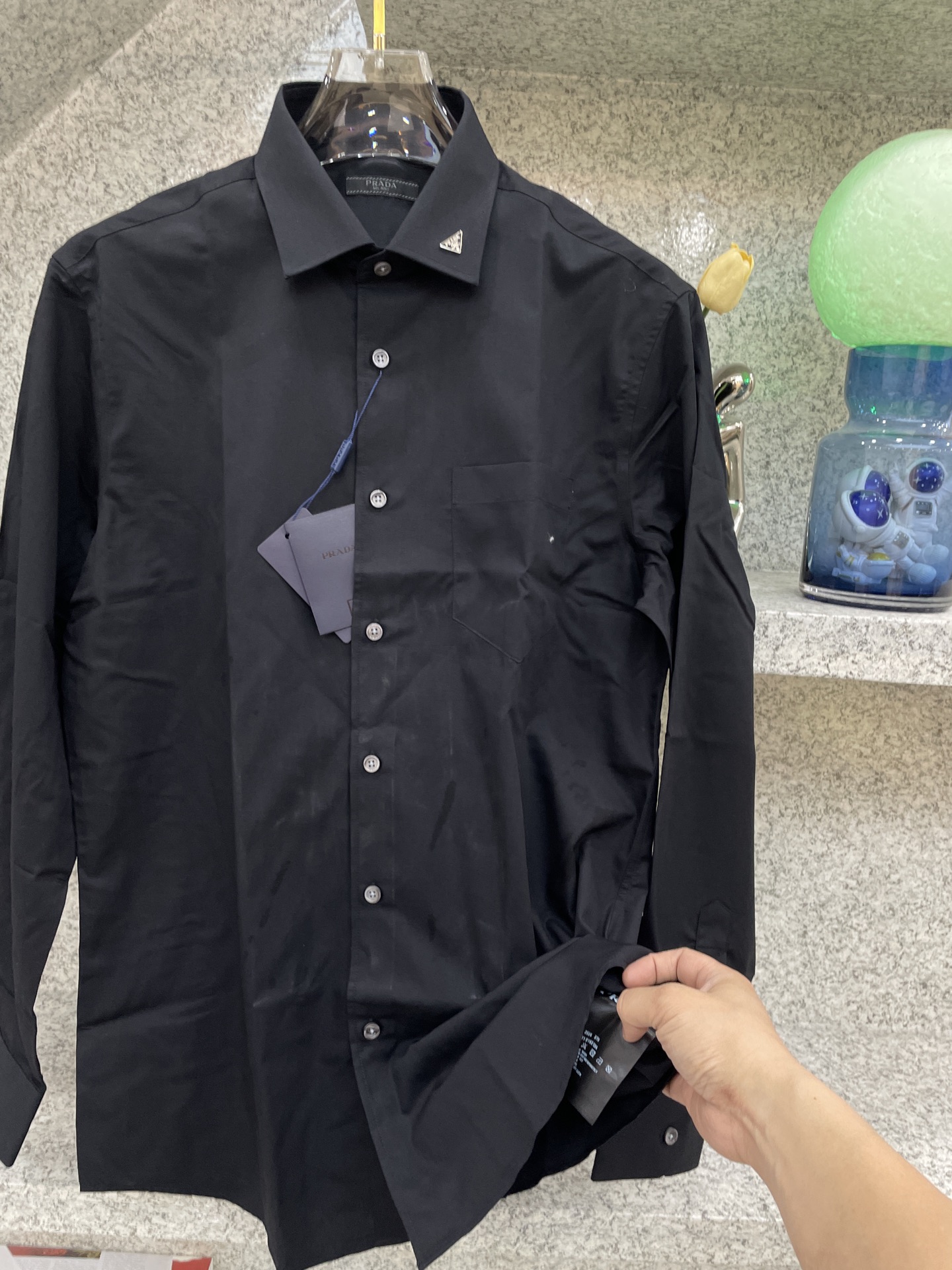   【PRAD】普拉哒🦉25//ss 全年常穿衬衣🆕高货🅰️精致官网细节专柜热卖款衬衫 立挺亲肤有光泽 