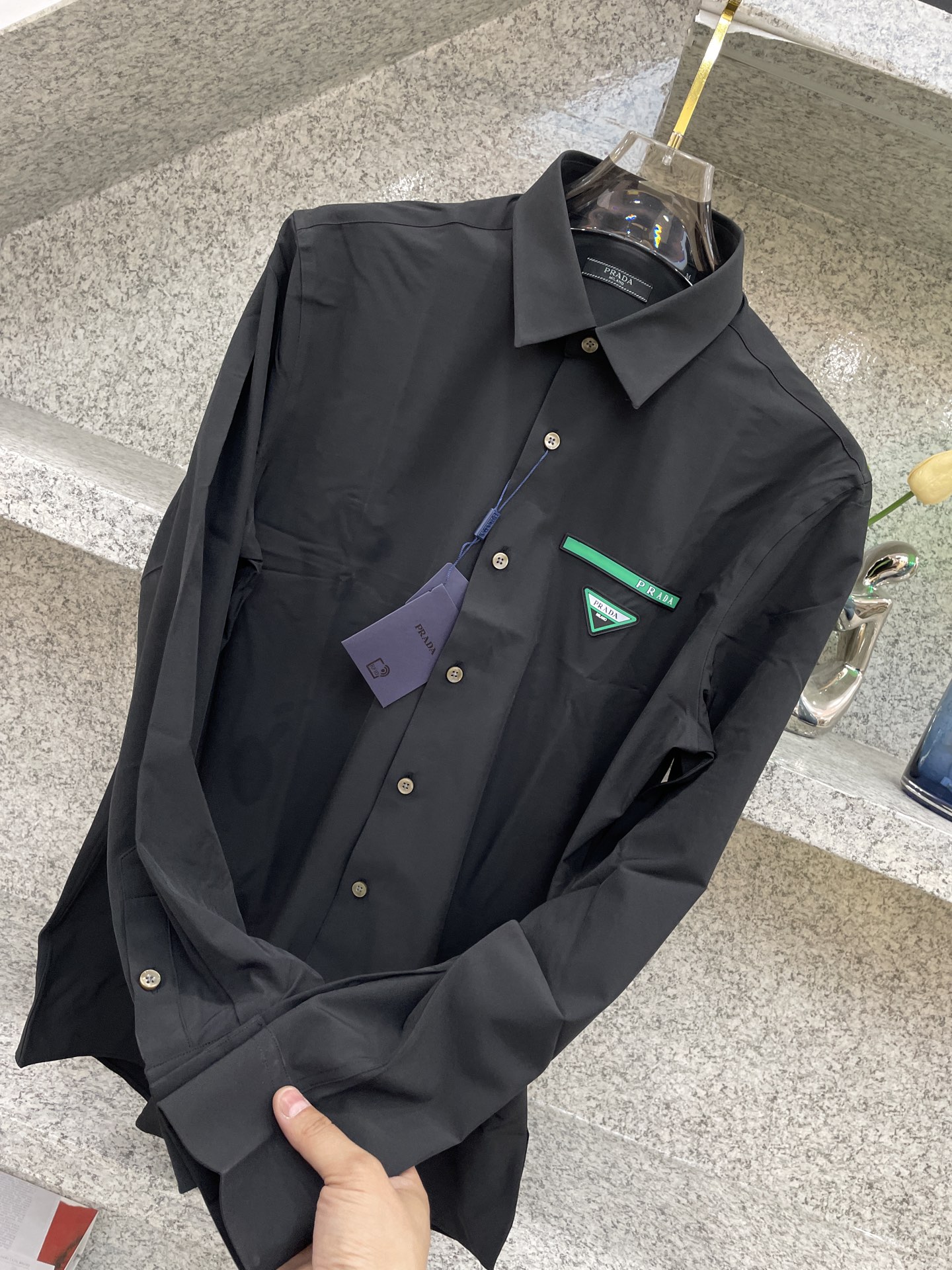   【PRAD】普拉哒🦉25//ss 全年常穿衬衣🆕高货🅰️精致官网细节专柜热卖款衬衫 立挺亲肤有光泽 