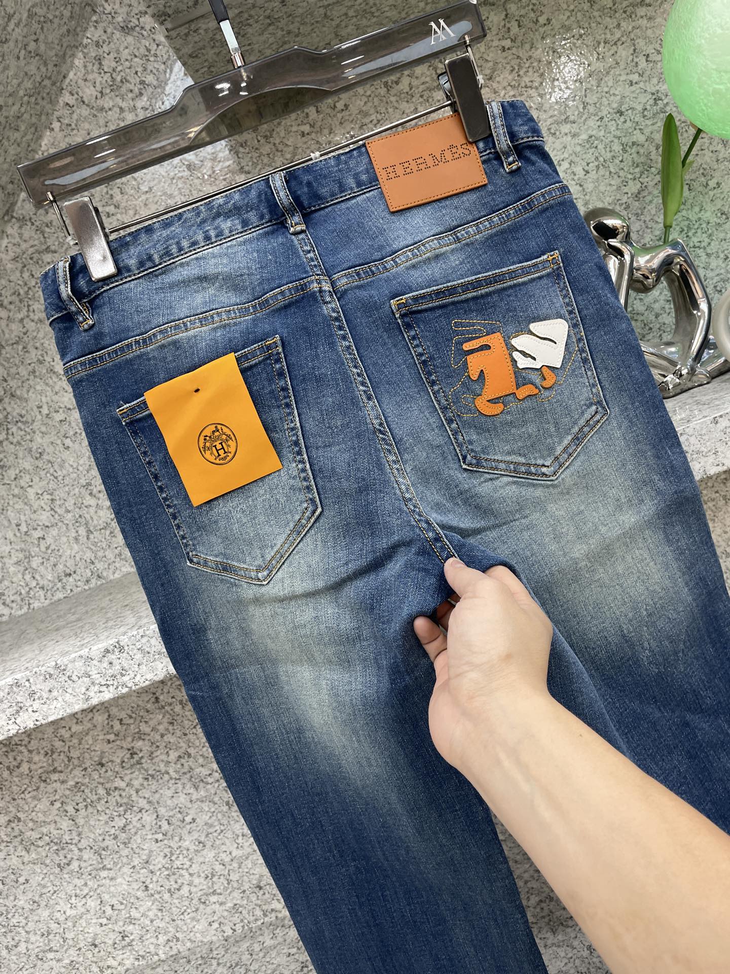 HERSM爱玛士🔈春夏26🐴新品美赞牛仔裤🔈微弹力臻选上等面料🔈马🐴皮工艺元素刺绣 爆赞款 帅气柔软亲肤