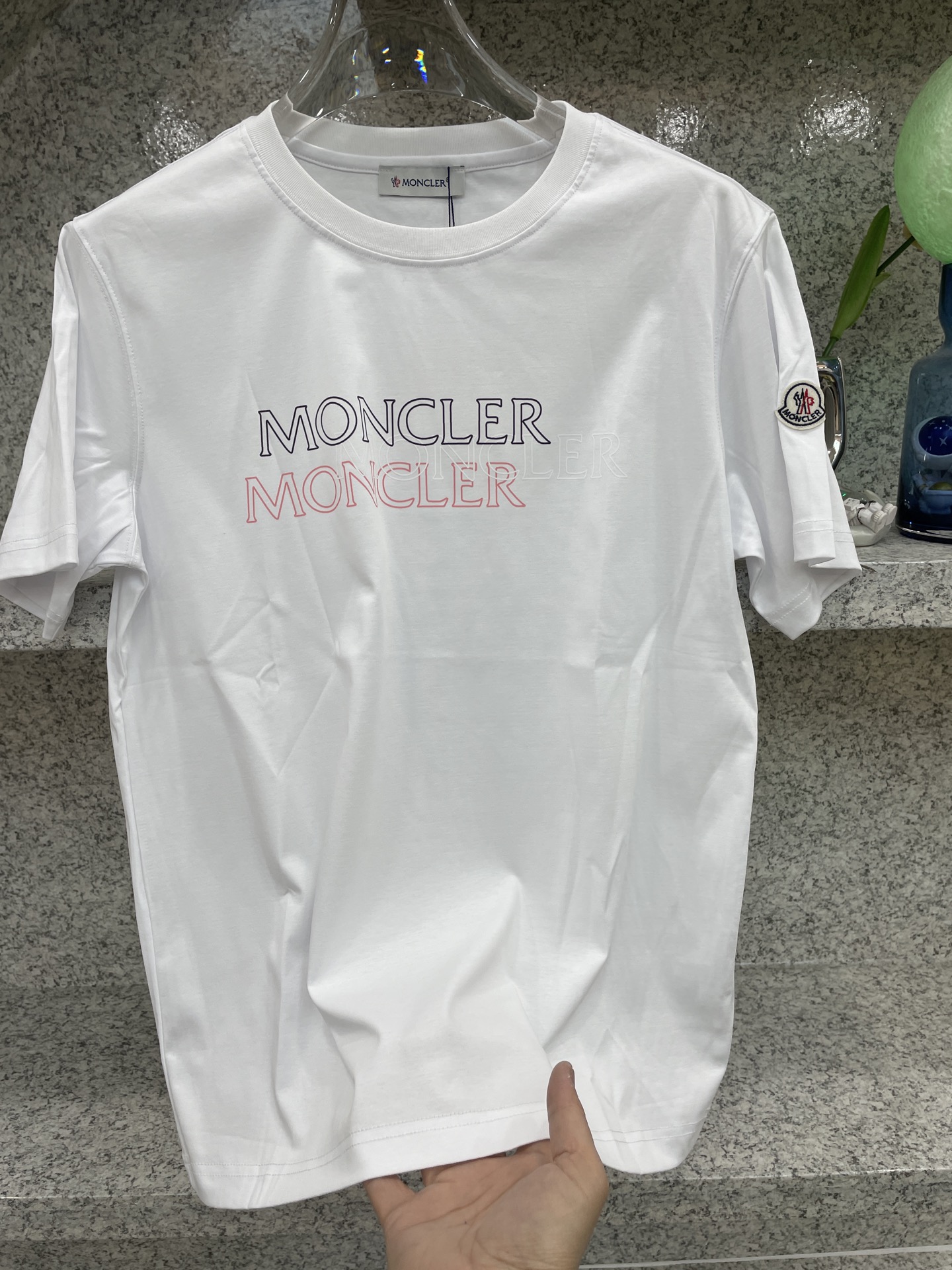 MC盟扣莱🆕W-长绒丝光棉🥰滑溜丝爽 轻肤🕹新品上架🔈春夏首发专柜🆕最新款短袖圆领T恤❗️高端订制 设计