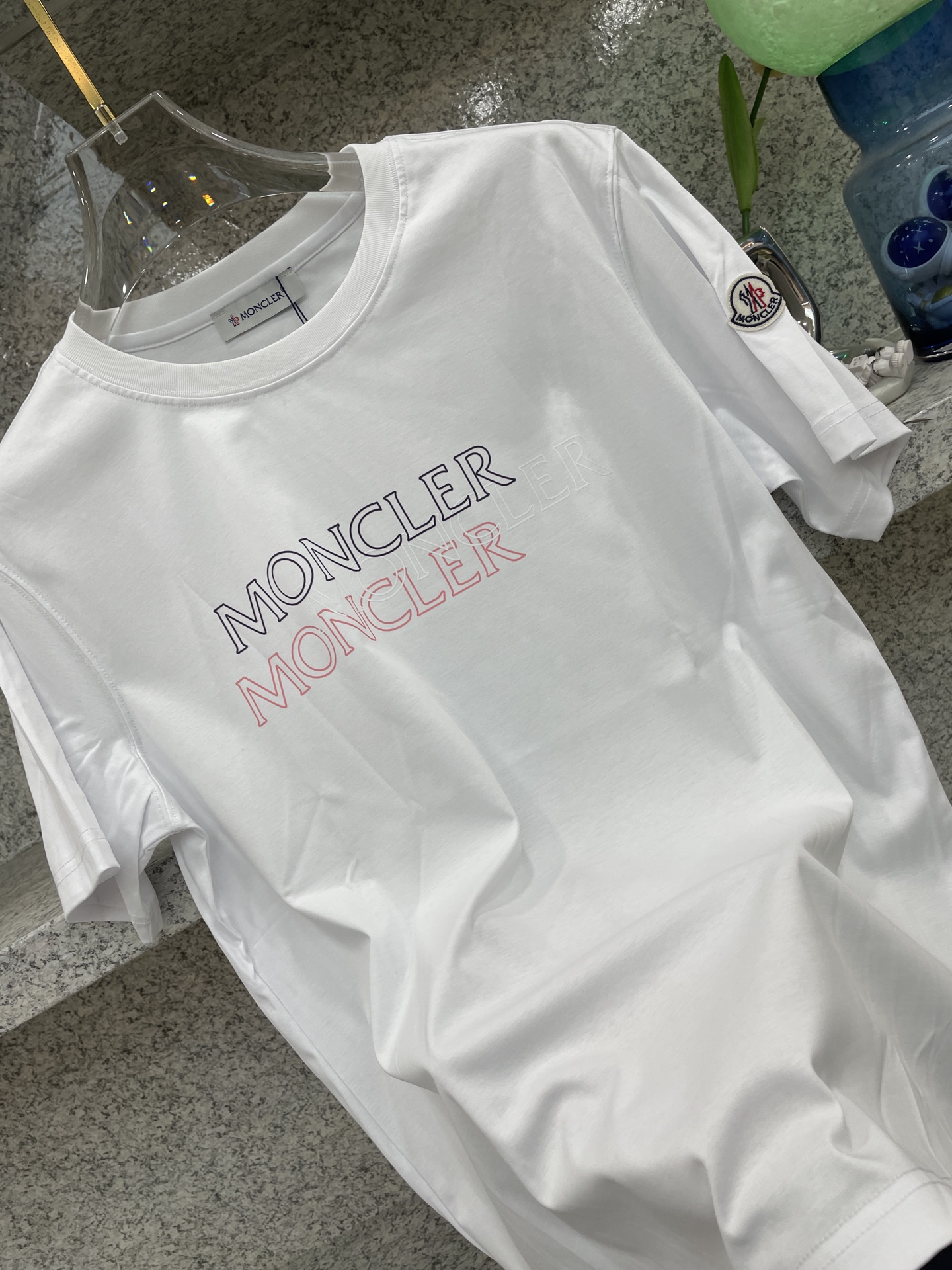 MC盟扣莱🆕W-长绒丝光棉🥰滑溜丝爽 轻肤🕹新品上架🔈春夏首发专柜🆕最新款短袖圆领T恤❗️高端订制 设计