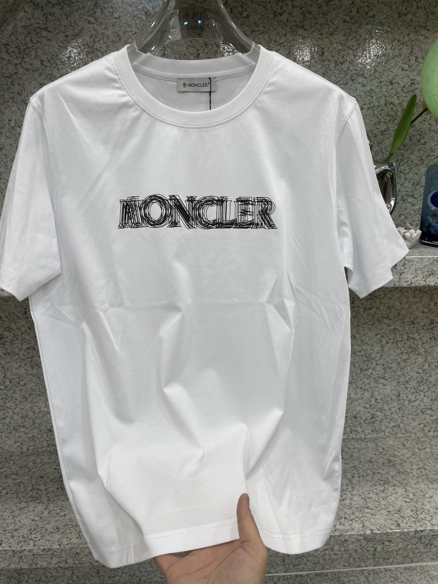 MC盟扣莱🆕W-长绒丝光棉🥰滑溜丝爽 轻肤🕹新品上架🔈春夏首发专柜🆕最新款短袖圆领T恤❗️高端订制 设计