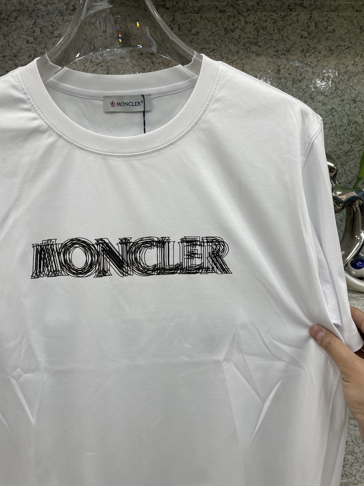 MC盟扣莱🆕W-长绒丝光棉🥰滑溜丝爽 轻肤🕹新品上架🔈春夏首发专柜🆕最新款短袖圆领T恤❗️高端订制 设计