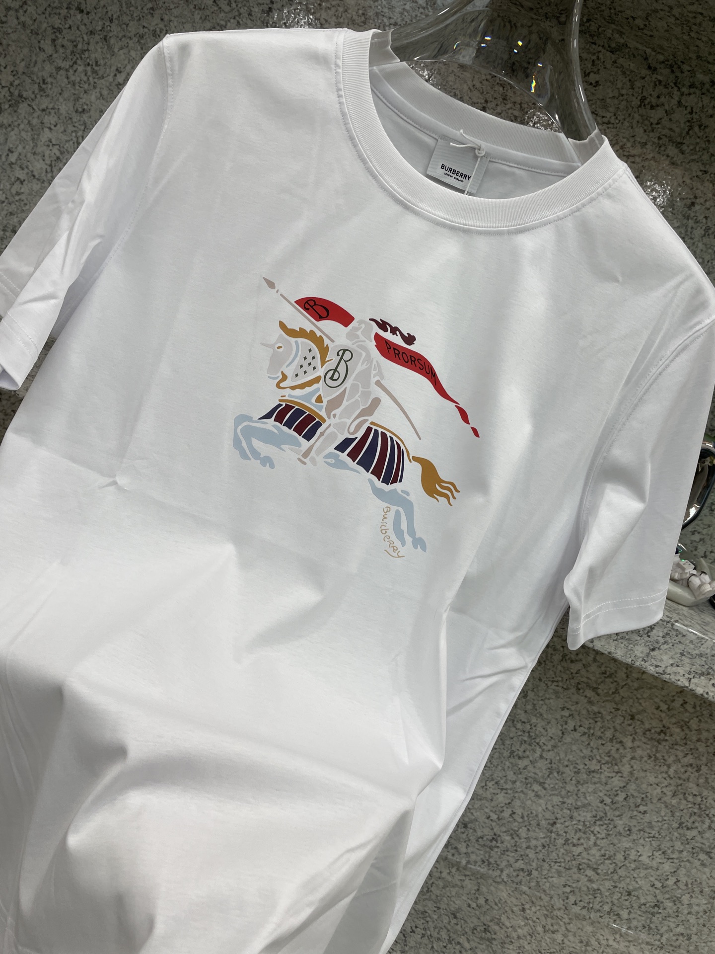 BBR博柏利🆕W-长绒丝光棉🥰滑溜丝爽 轻肤🕹新品上架🔈春夏首发专柜🆕最新款短袖圆领T恤❗️高端订制 设