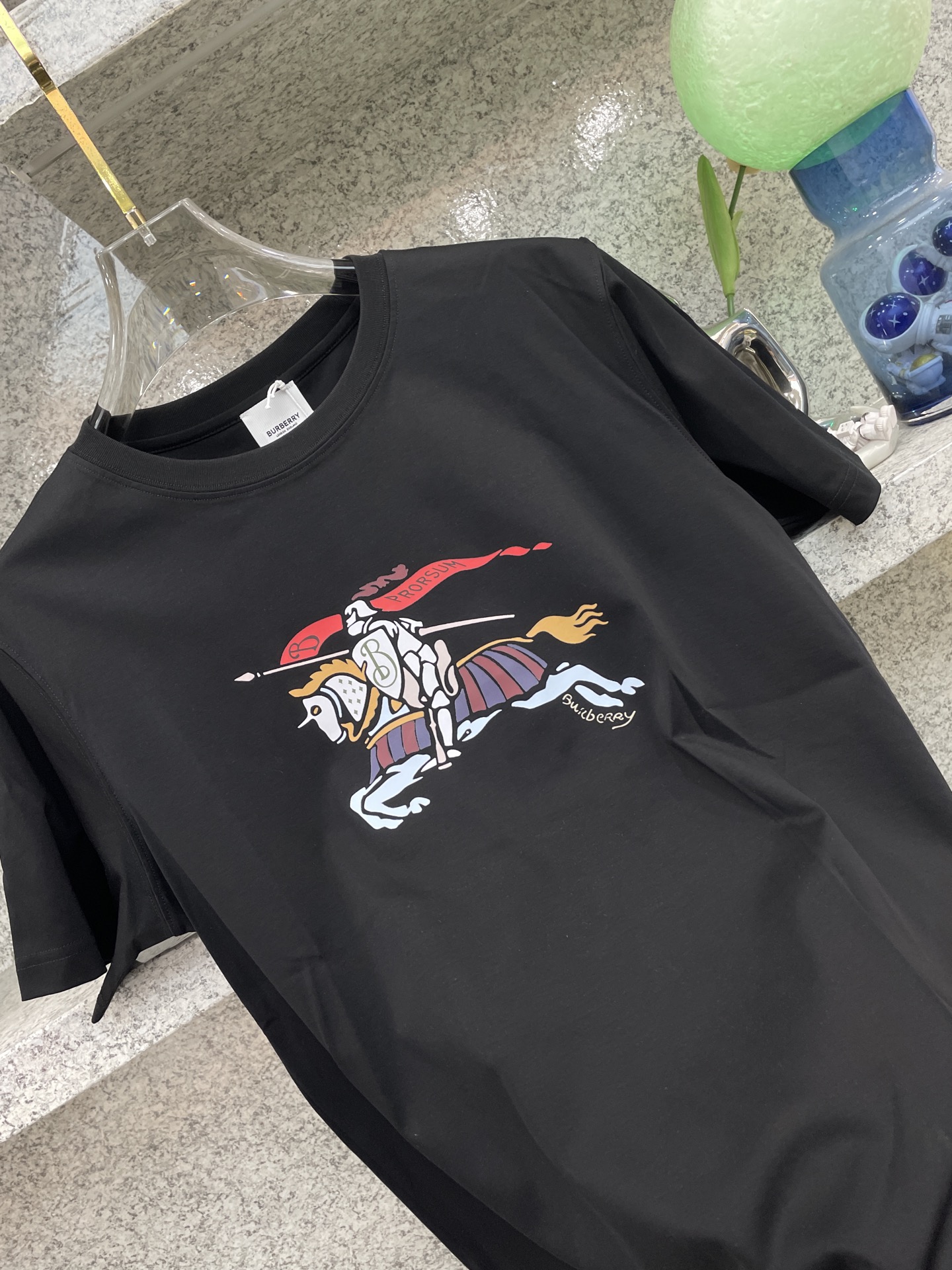 BBR博柏利🆕W-长绒丝光棉🥰滑溜丝爽 轻肤🕹新品上架🔈春夏首发专柜🆕最新款短袖圆领T恤❗️高端订制 设