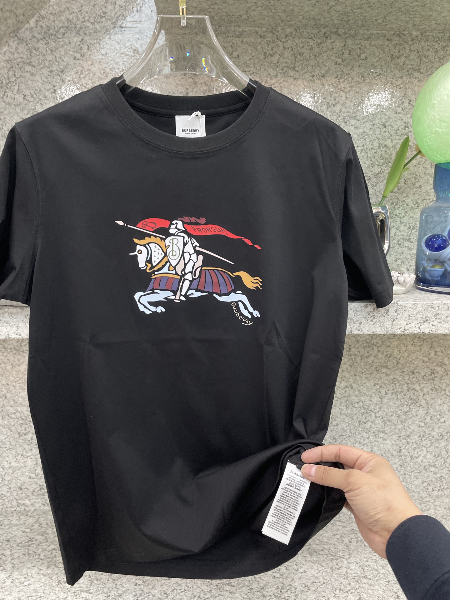 BBR博柏利🆕W-长绒丝光棉🥰滑溜丝爽 轻肤🕹新品上架🔈春夏首发专柜🆕最新款短袖圆领T恤❗️高端订制 设