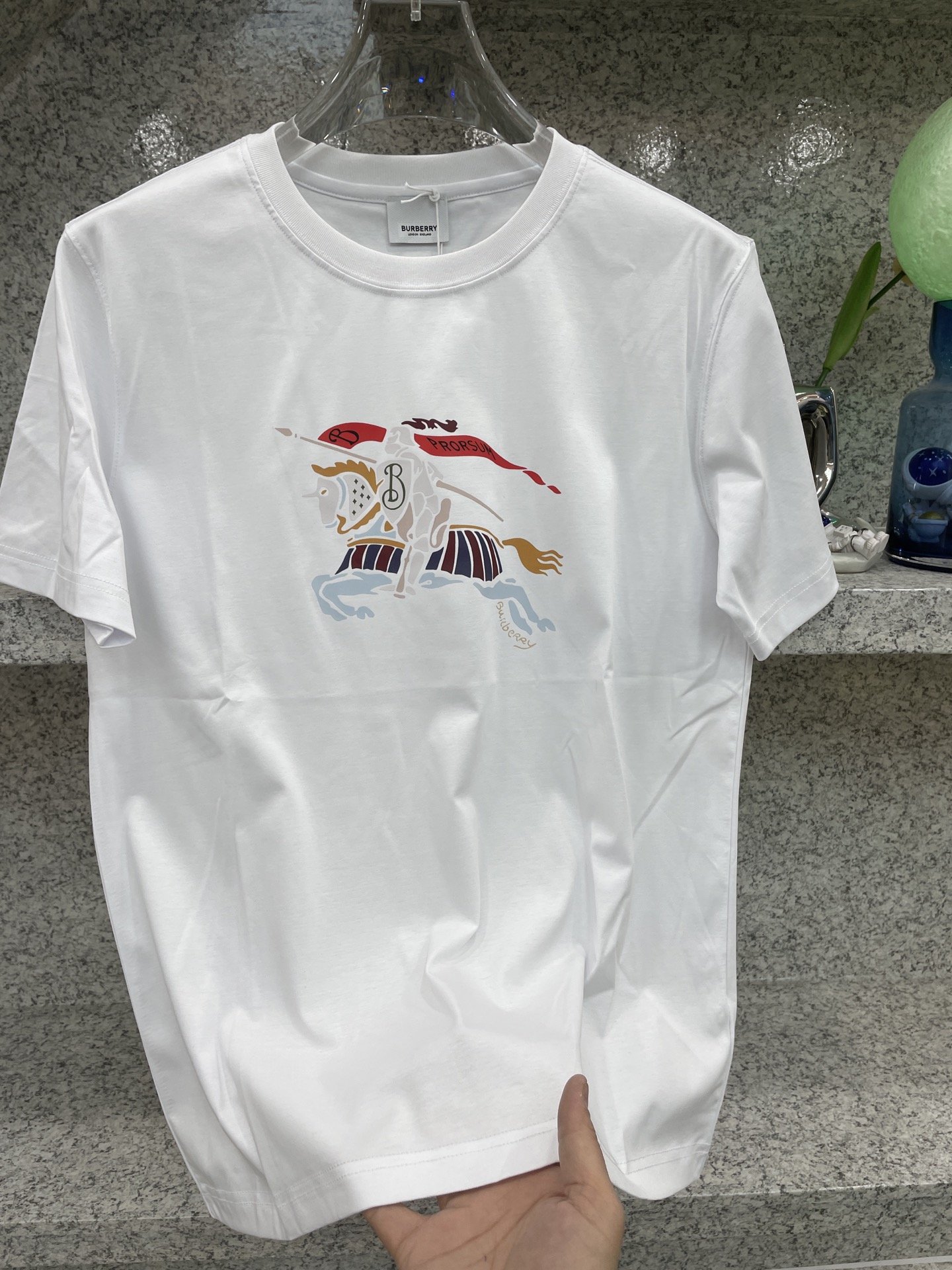 BBR博柏利🆕W-长绒丝光棉🥰滑溜丝爽 轻肤🕹新品上架🔈春夏首发专柜🆕最新款短袖圆领T恤❗️高端订制 设