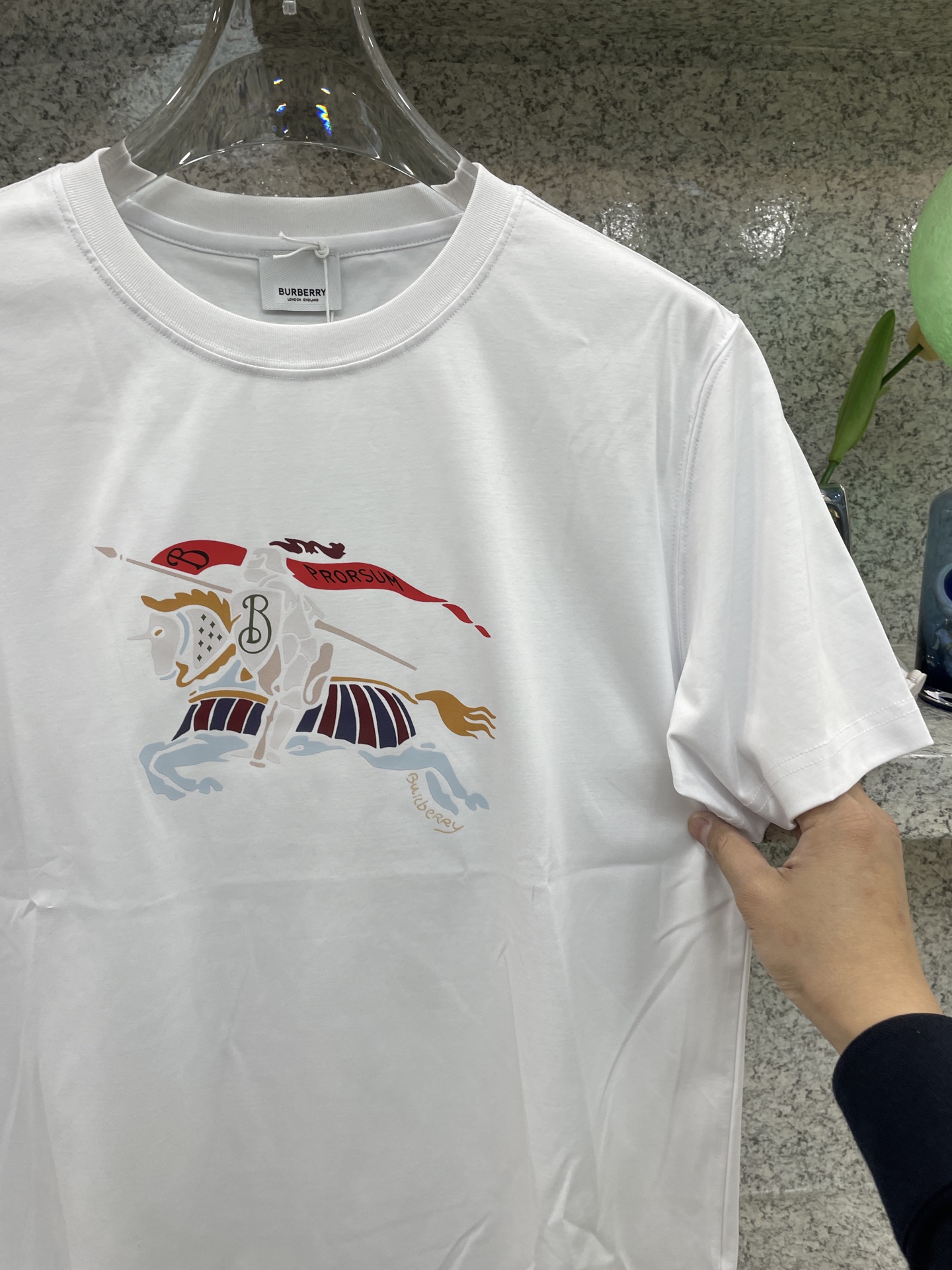 BBR博柏利🆕W-长绒丝光棉🥰滑溜丝爽 轻肤🕹新品上架🔈春夏首发专柜🆕最新款短袖圆领T恤❗️高端订制 设