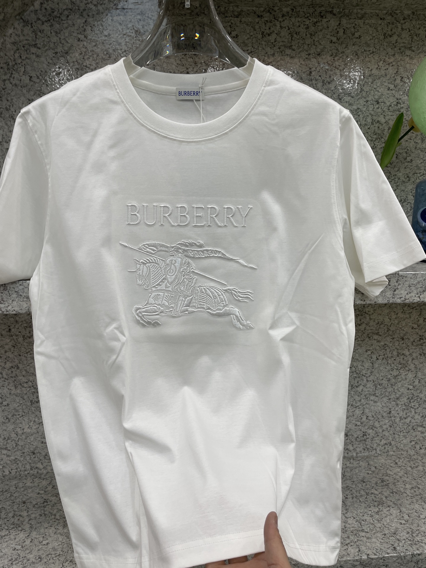 BBR博柏利🆕W-长绒丝光棉🥰滑溜丝爽 轻肤🕹新品上架🔈春夏首发专柜🆕最新款短袖圆领T恤❗️高端订制 设