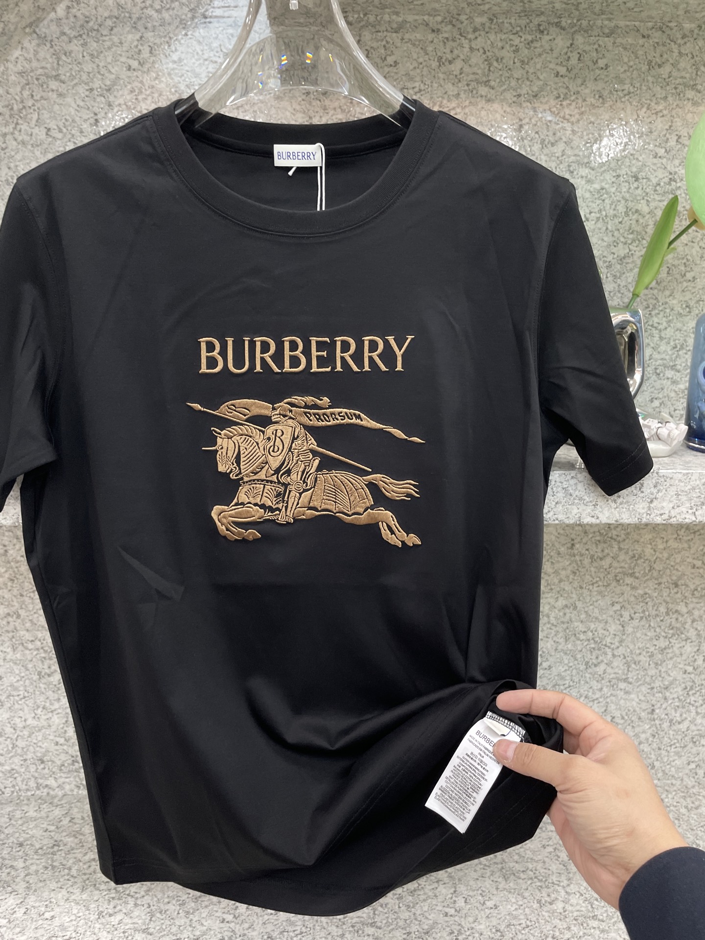 BBR博柏利🆕W-长绒丝光棉🥰滑溜丝爽 轻肤🕹新品上架🔈春夏首发专柜🆕最新款短袖圆领T恤❗️高端订制 设