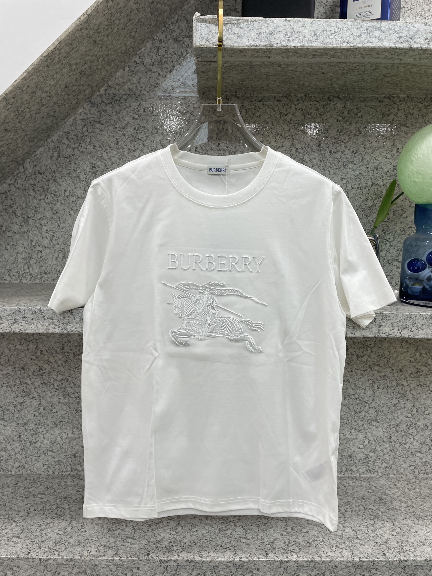 BBR博柏利🆕W-长绒丝光棉🥰滑溜丝爽 轻肤🕹新品上架🔈春夏首发专柜🆕最新款短袖圆领T恤❗️高端订制 设