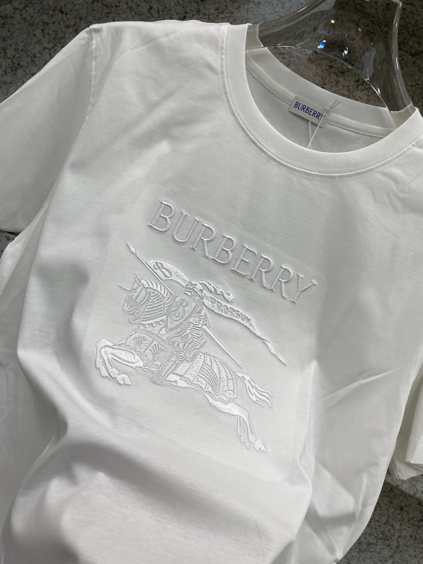 BBR博柏利🆕W-长绒丝光棉🥰滑溜丝爽 轻肤🕹新品上架🔈春夏首发专柜🆕最新款短袖圆领T恤❗️高端订制 设