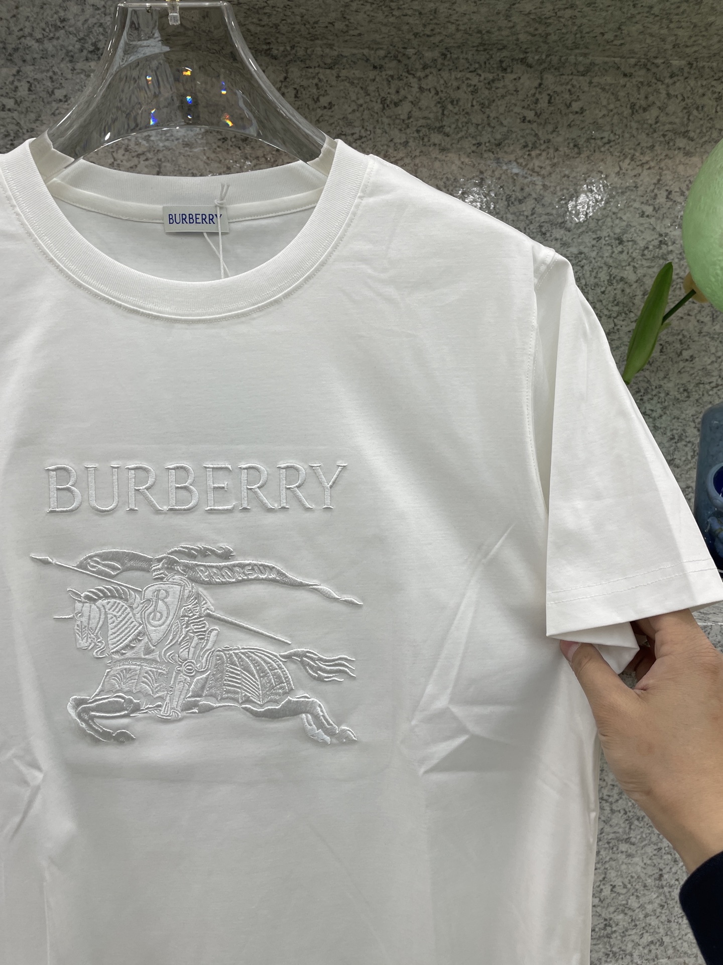 BBR博柏利🆕W-长绒丝光棉🥰滑溜丝爽 轻肤🕹新品上架🔈春夏首发专柜🆕最新款短袖圆领T恤❗️高端订制 设