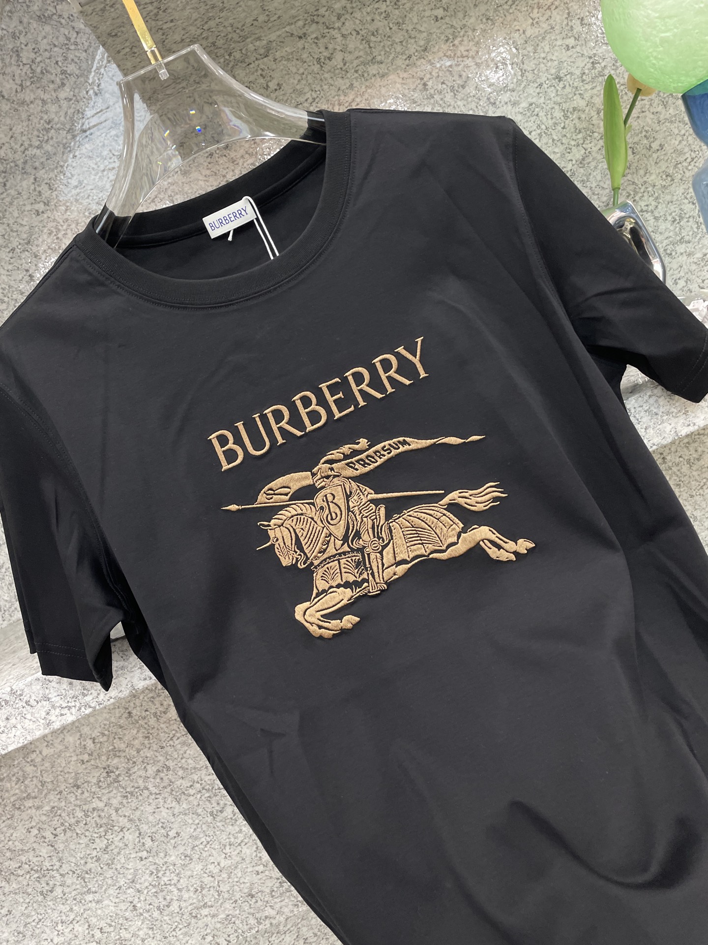 BBR博柏利🆕W-长绒丝光棉🥰滑溜丝爽 轻肤🕹新品上架🔈春夏首发专柜🆕最新款短袖圆领T恤❗️高端订制 设