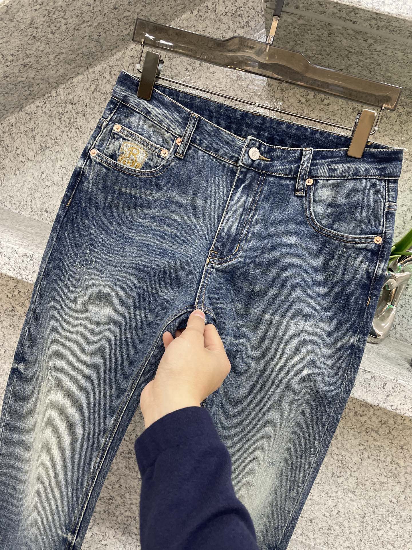 BBR博格丽😘春夏26👖新品牛仔裤 四季穿😍进口订制面料🆕柔软亲肤面料 颜色超级漂亮 奢华独家五金战马+