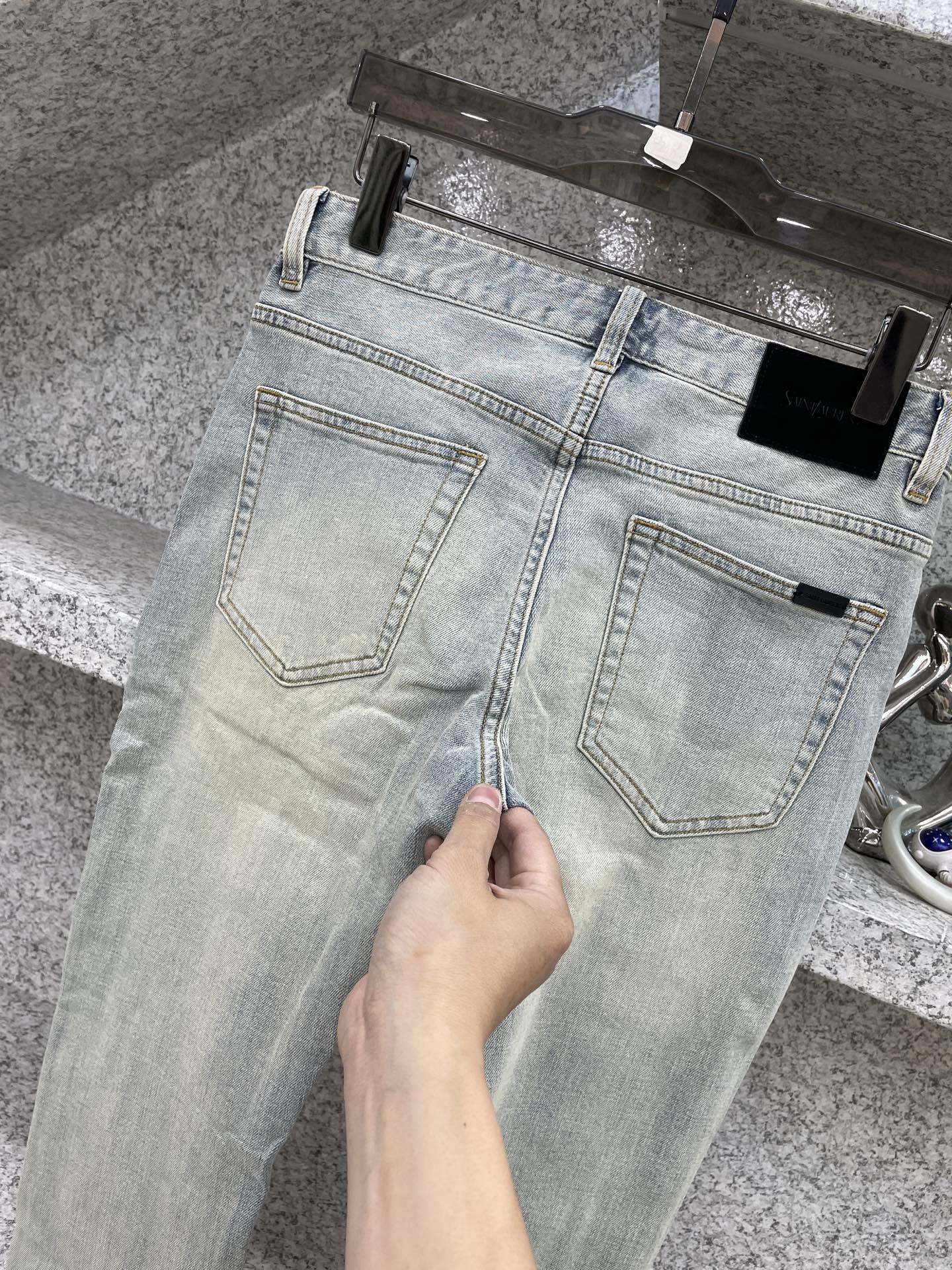 YSL 圣罗兰😘春夏26👖新品牛仔裤 四季穿😍进口订制面料🆕柔软亲肤面料 颜色超级漂亮 奢华工艺+洗水外