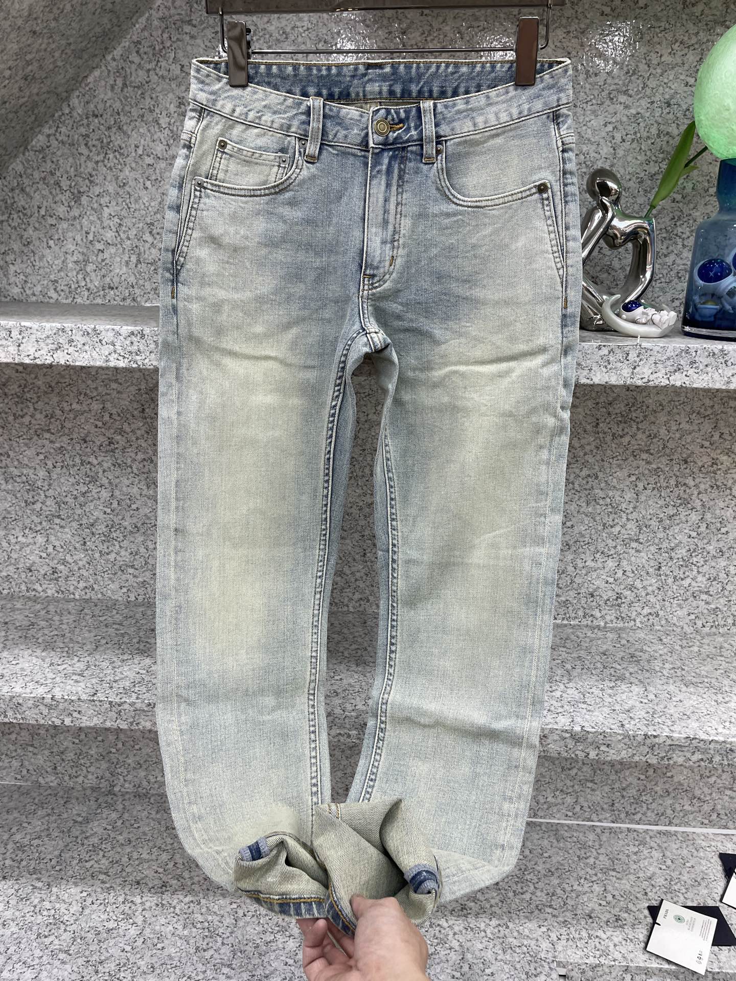 YSL 圣罗兰😘春夏26👖新品牛仔裤 四季穿😍进口订制面料🆕柔软亲肤面料 颜色超级漂亮 奢华工艺+洗水外