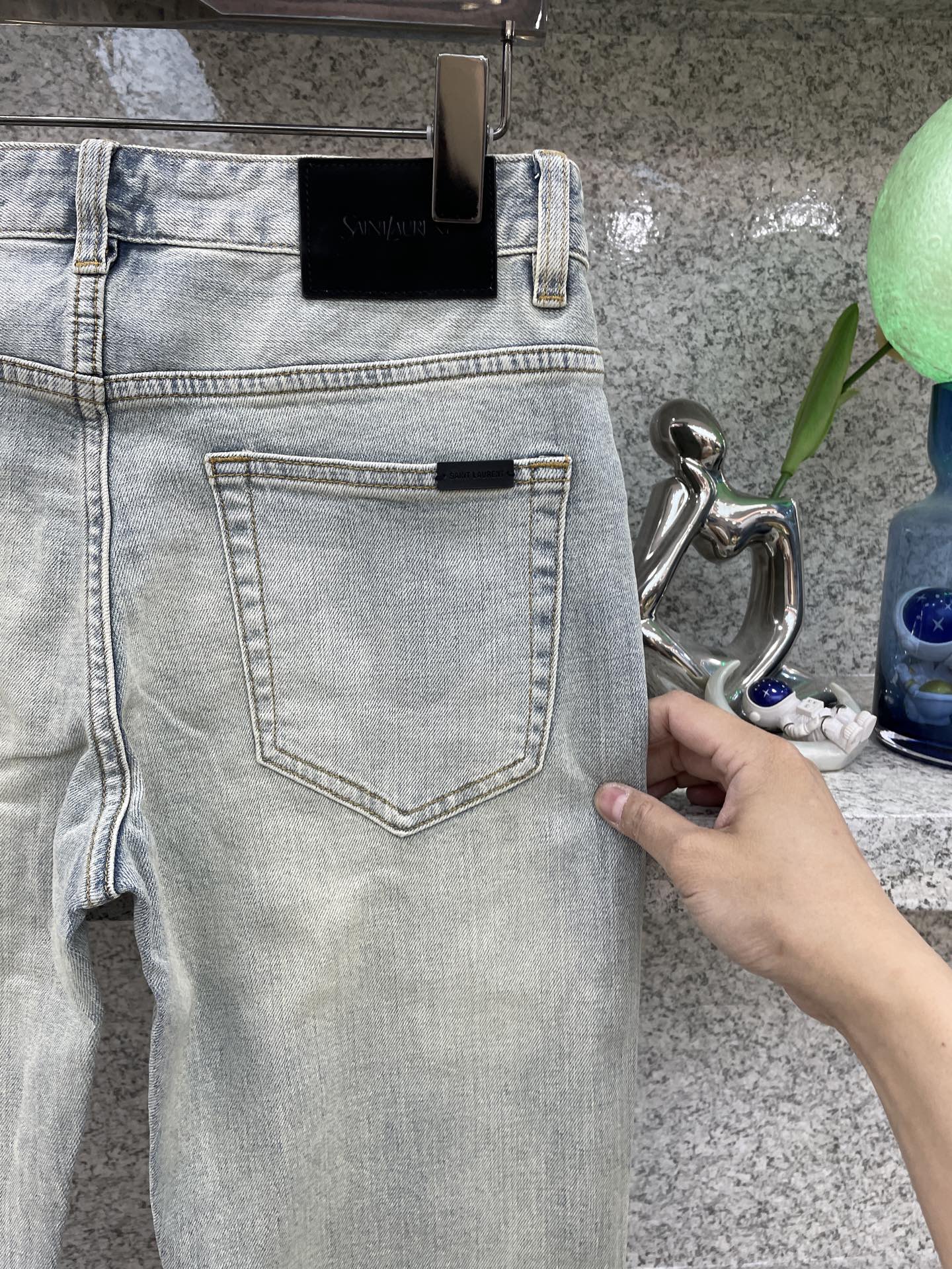 YSL 圣罗兰😘春夏26👖新品牛仔裤 四季穿😍进口订制面料🆕柔软亲肤面料 颜色超级漂亮 奢华工艺+洗水外