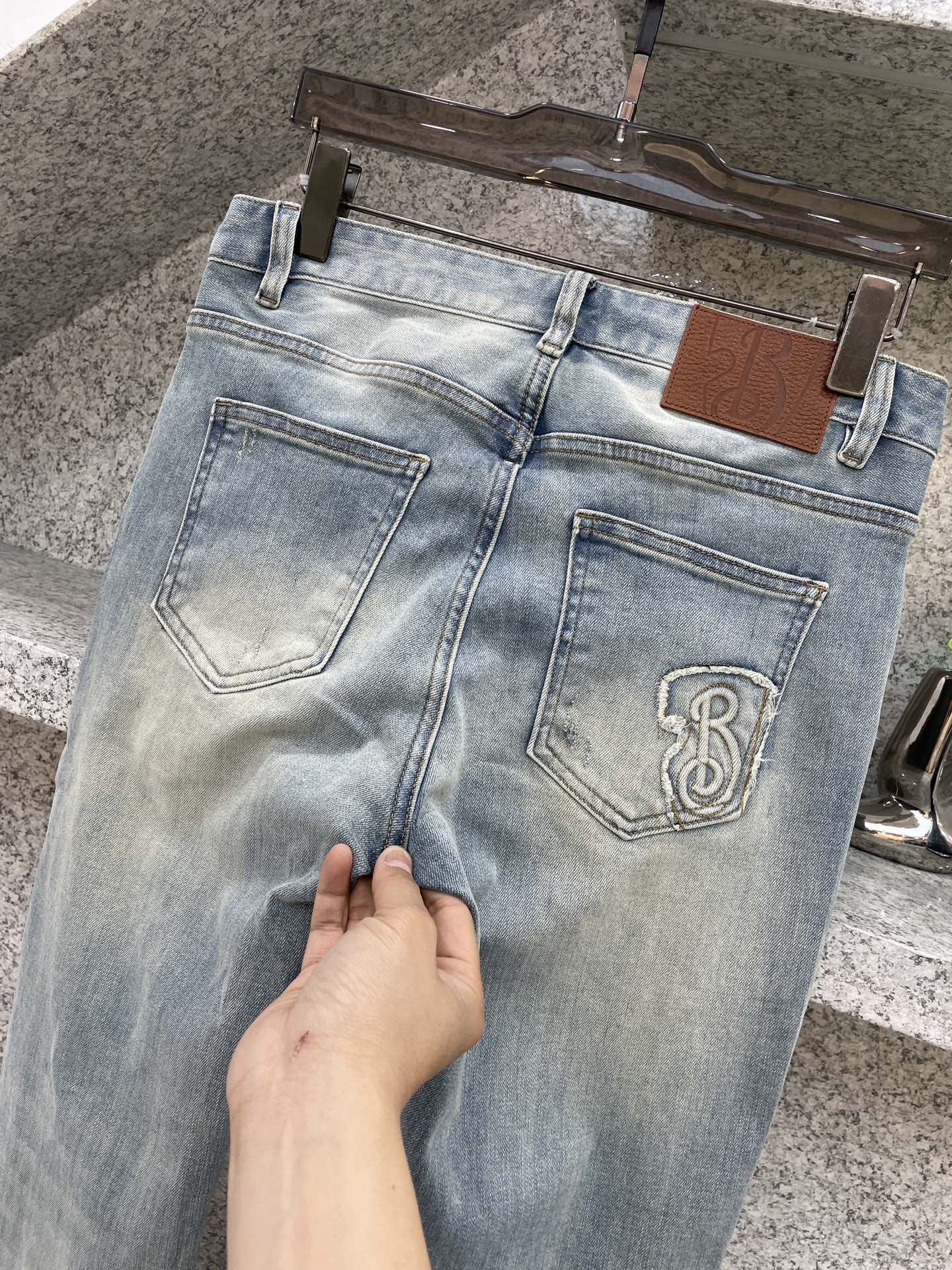 BBR博格丽😘春夏26👖新品牛仔裤 四季穿😍进口订制面料🆕柔软亲肤面料 颜色超级漂亮 奢华独家五金订制 