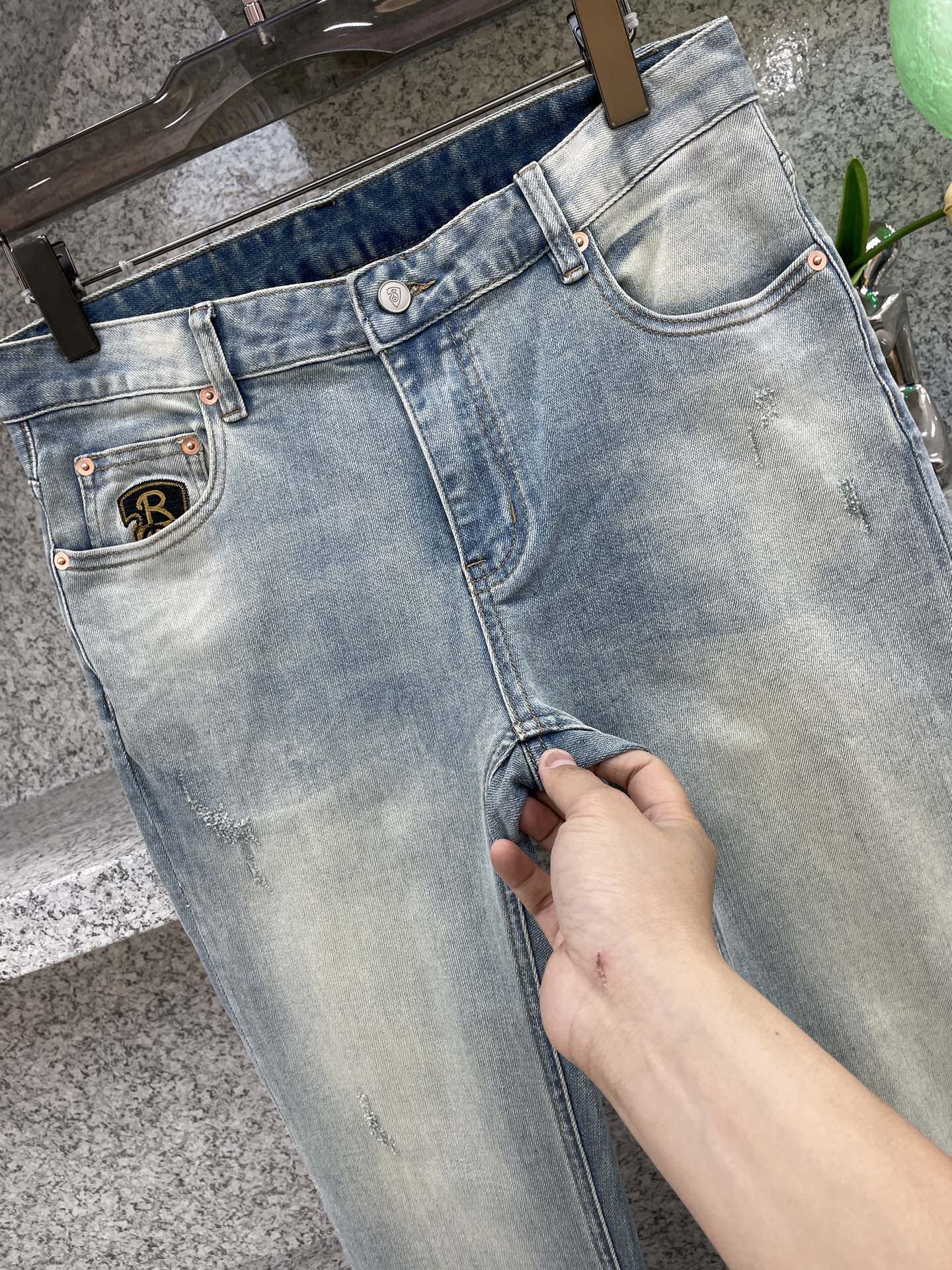 BBR博格丽😘春夏26👖新品牛仔裤 四季穿😍进口订制面料🆕柔软亲肤面料 颜色超级漂亮 奢华独家五金订制 