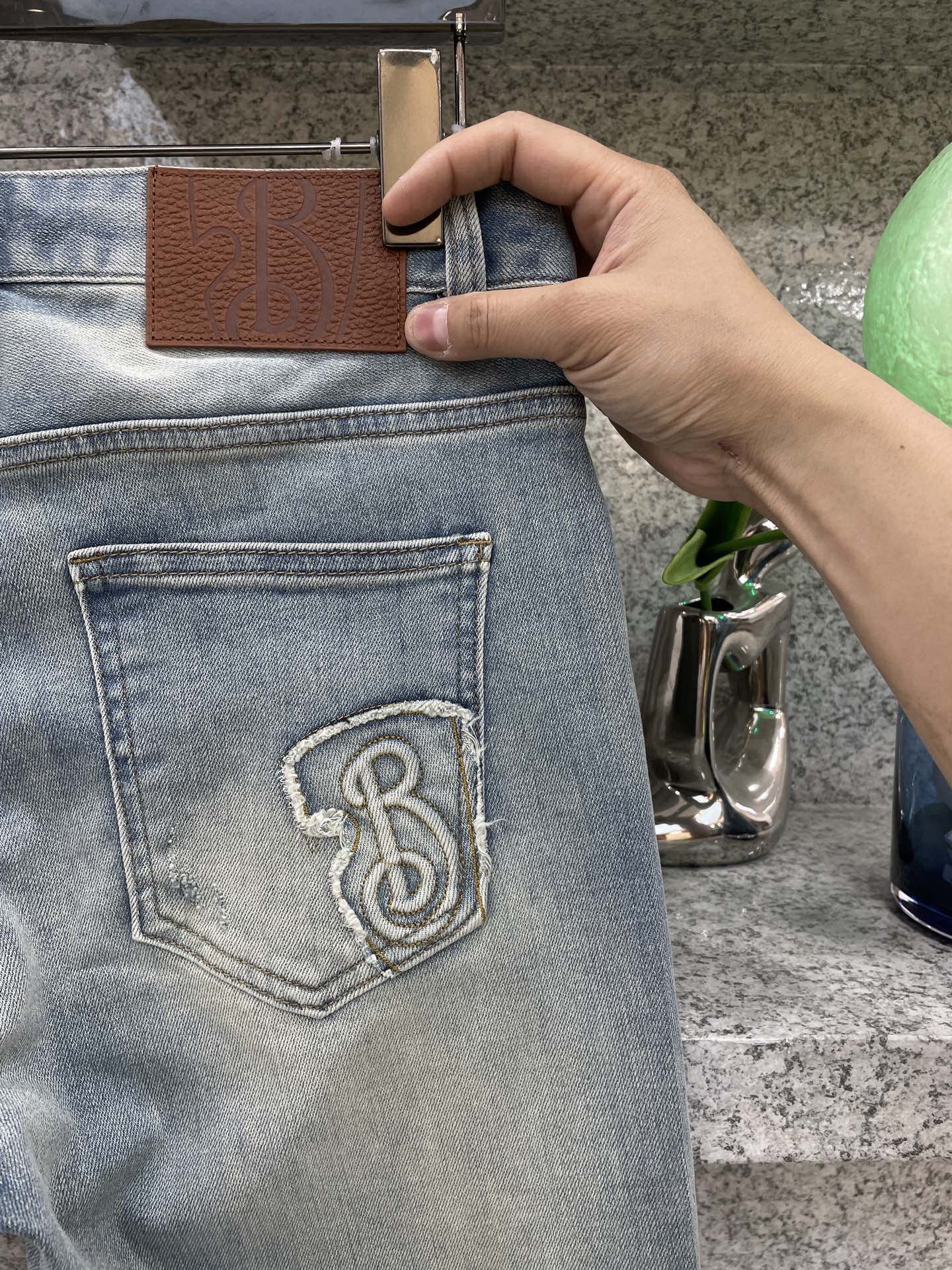 BBR博格丽😘春夏26👖新品牛仔裤 四季穿😍进口订制面料🆕柔软亲肤面料 颜色超级漂亮 奢华独家五金订制 