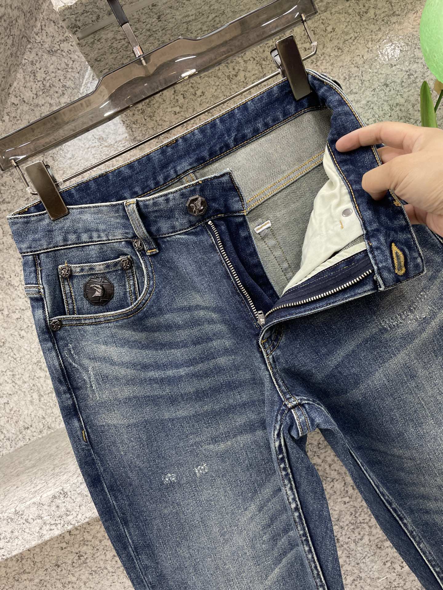 Stefani Ricci史蒂芬ss😘26✅新品❗️奢华👖头经典刺绣 爆款推荐 牛仔裤🆕柔软亲肤面料 奢