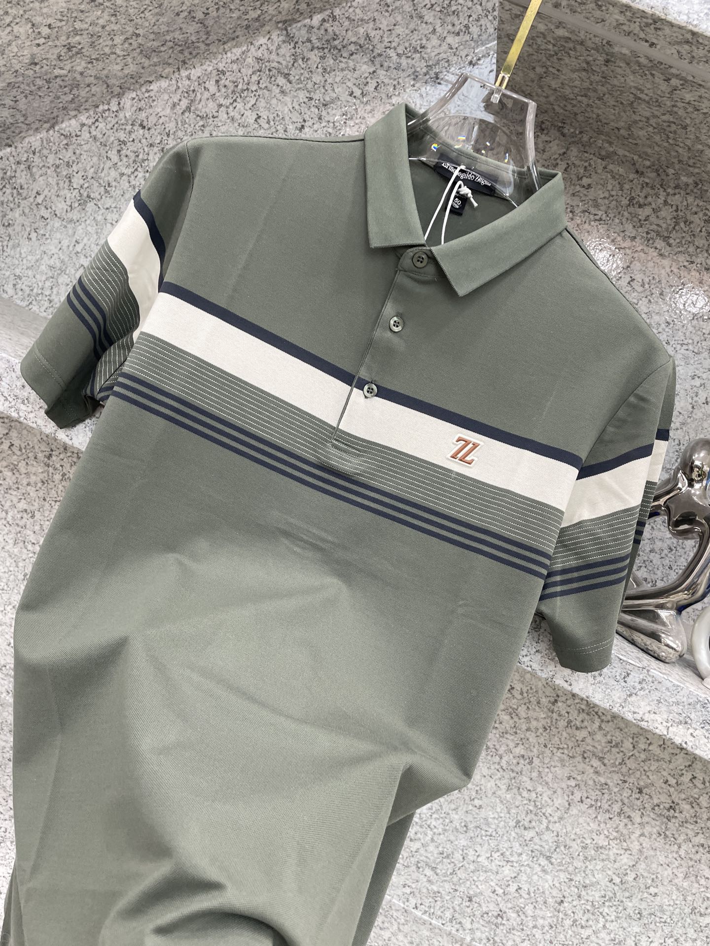 ZENGA 🔈26春夏新品 专柜同步热卖 杰尼亚质感Polo系列｜商务与休闲的优雅平衡🥰经典条纹撞色设计