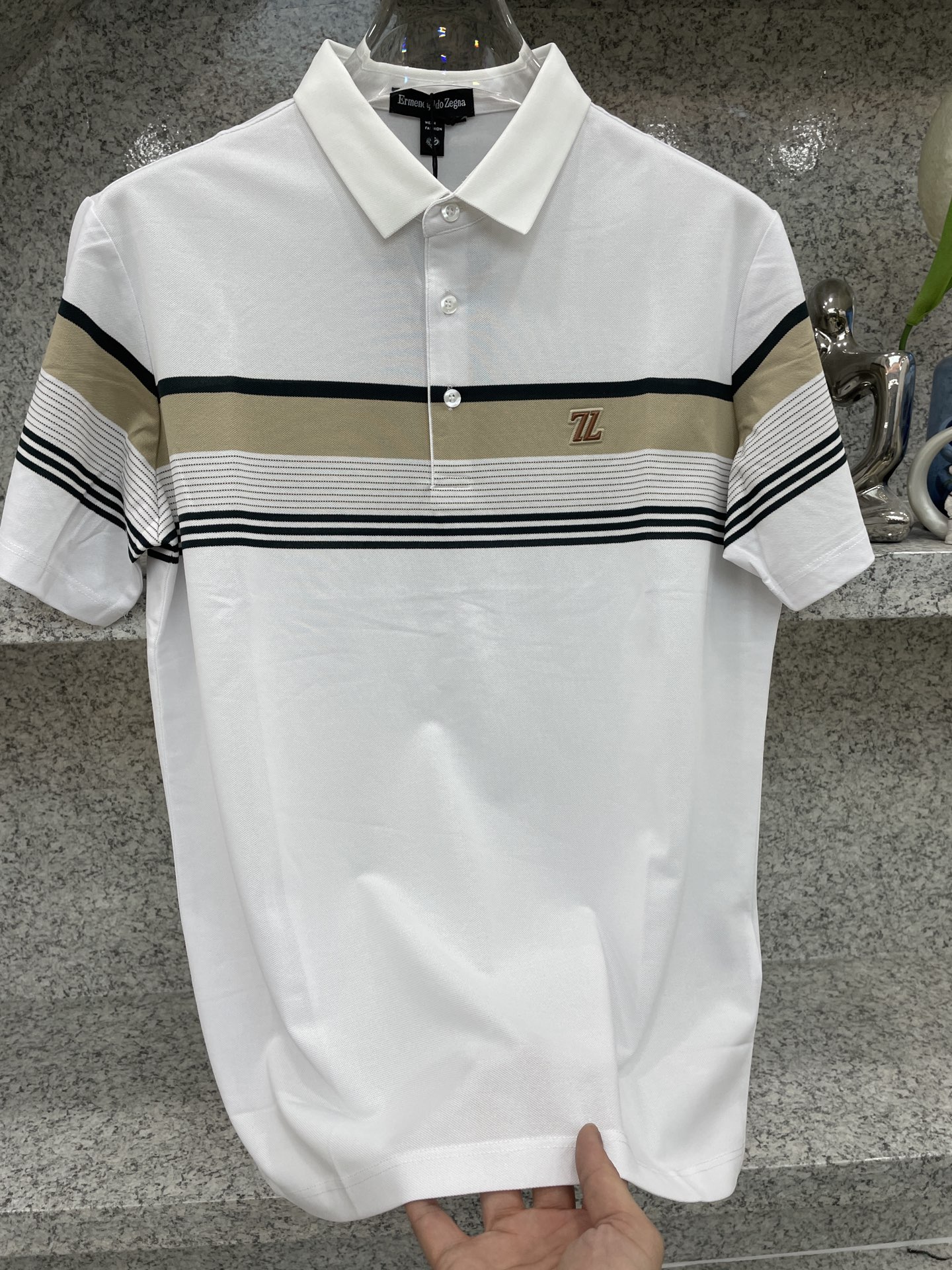 ZENGA 🔈26春夏新品 专柜同步热卖 杰尼亚质感Polo系列｜商务与休闲的优雅平衡🥰经典条纹撞色设计