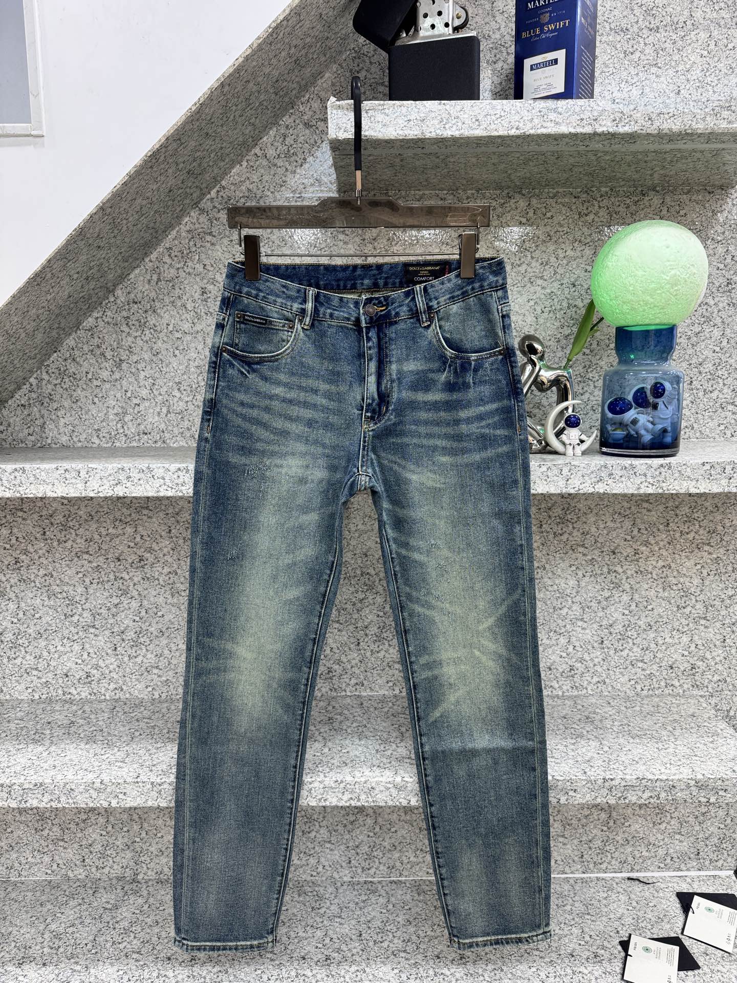 𝘿𝙊𝙇𝘾𝙀 & 𝙂𝘼𝘽𝘽𝘼𝙉𝘼 重磅爆款 春夏 26新品洗水牛仔裤 浅蓝色官网专柜9000大洋新品热销 