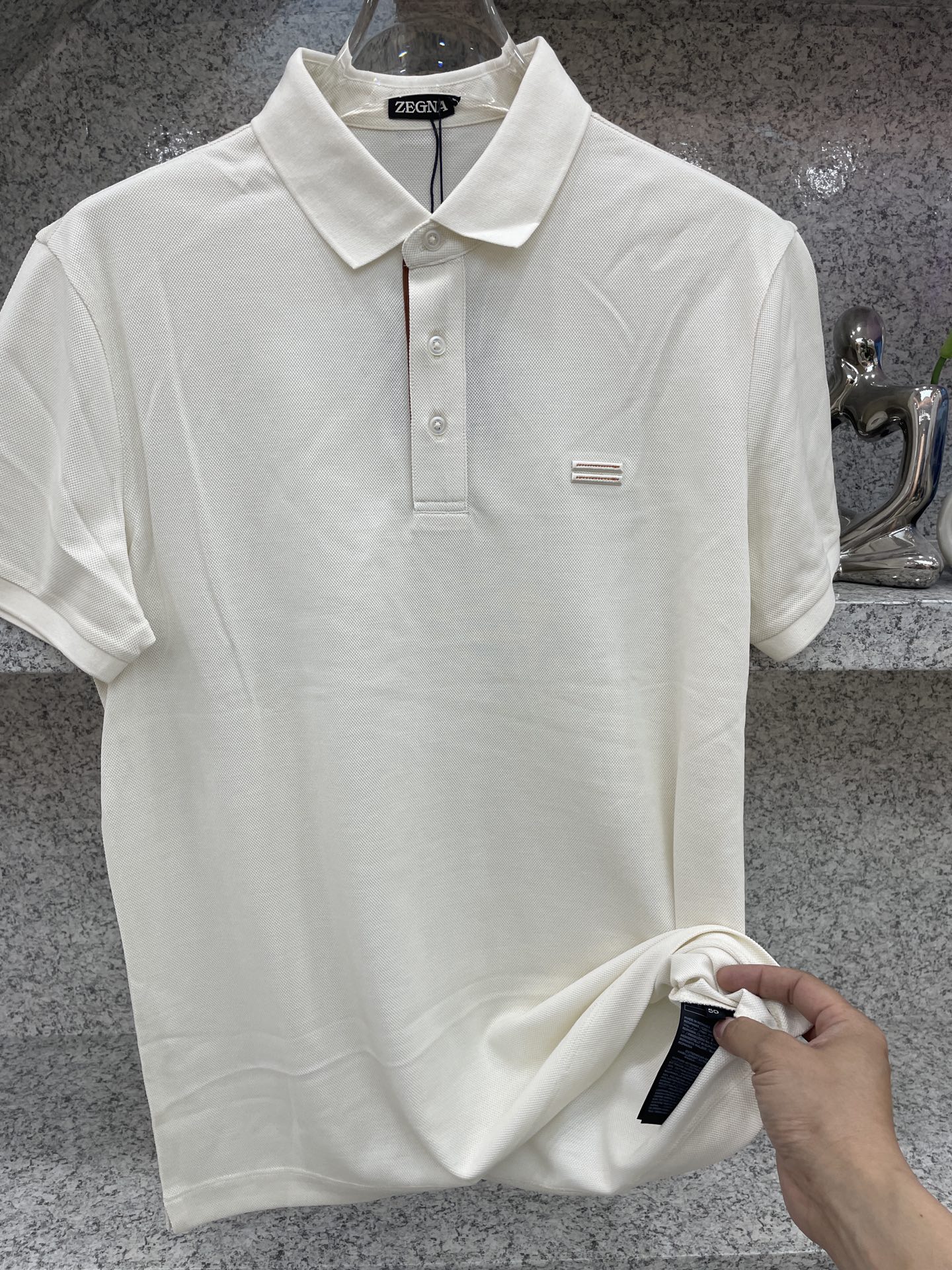 EZ杰尼亚🆕经典基础款Polo🔈永不过时的绅士格调✨细腻亲肤面料，胸口精致刺绣点缀 高级起角订制简约翻领