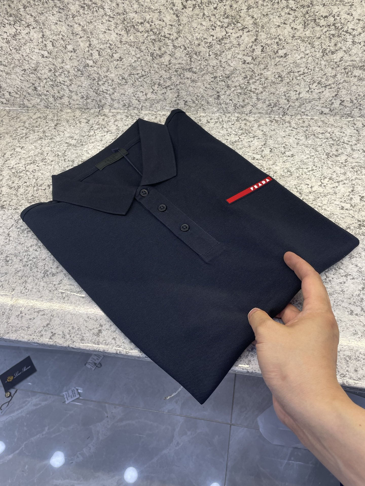 PD普拉哒高端 🆕D冬Polo🔈订制丝光株地面料 细腻亲肤面料，三角标奢华感设计点缀 高级起角订制简约翻