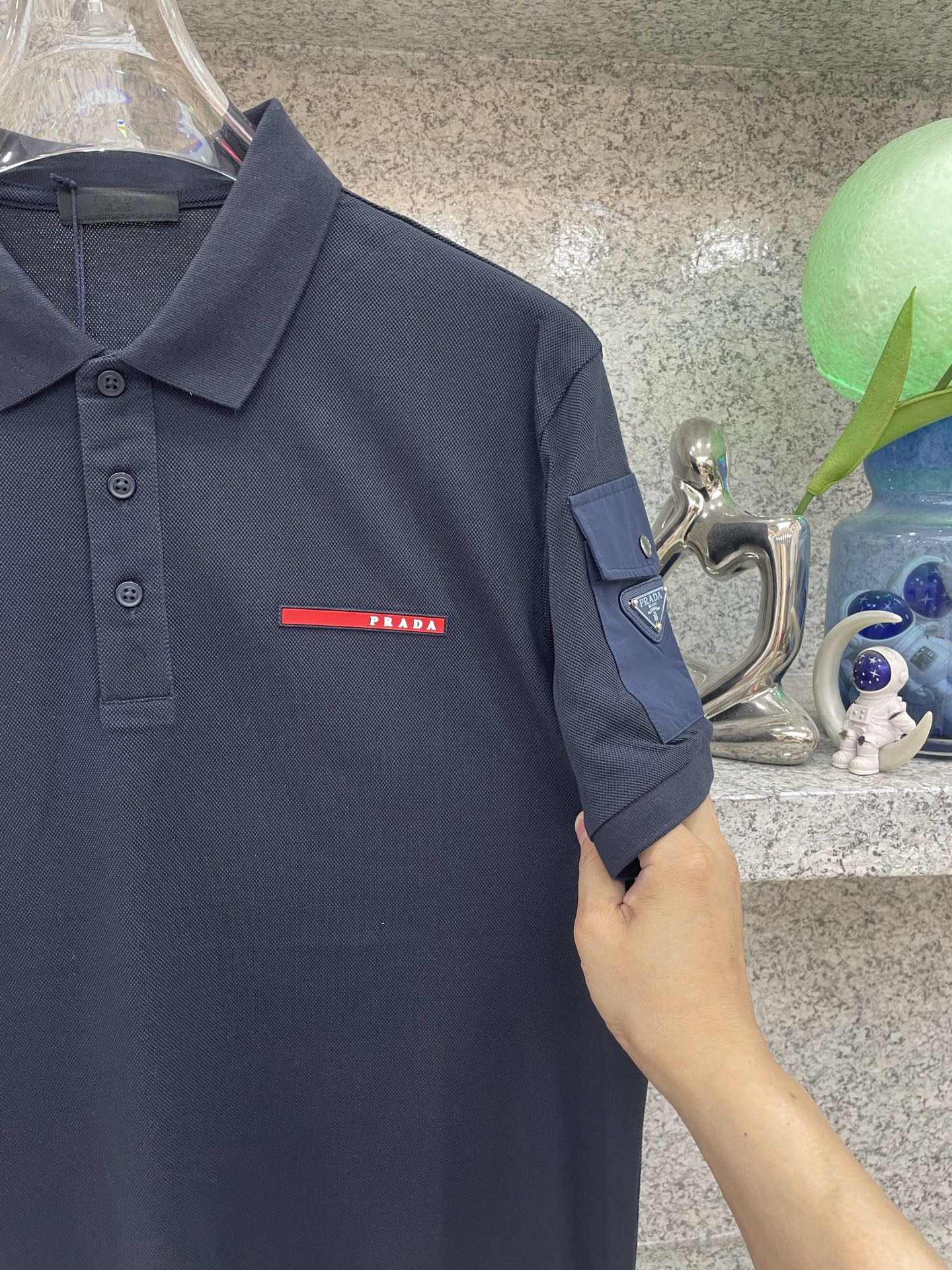 PD普拉哒高端 🆕D冬Polo🔈订制丝光株地面料 细腻亲肤面料，三角标奢华感设计点缀 高级起角订制简约翻