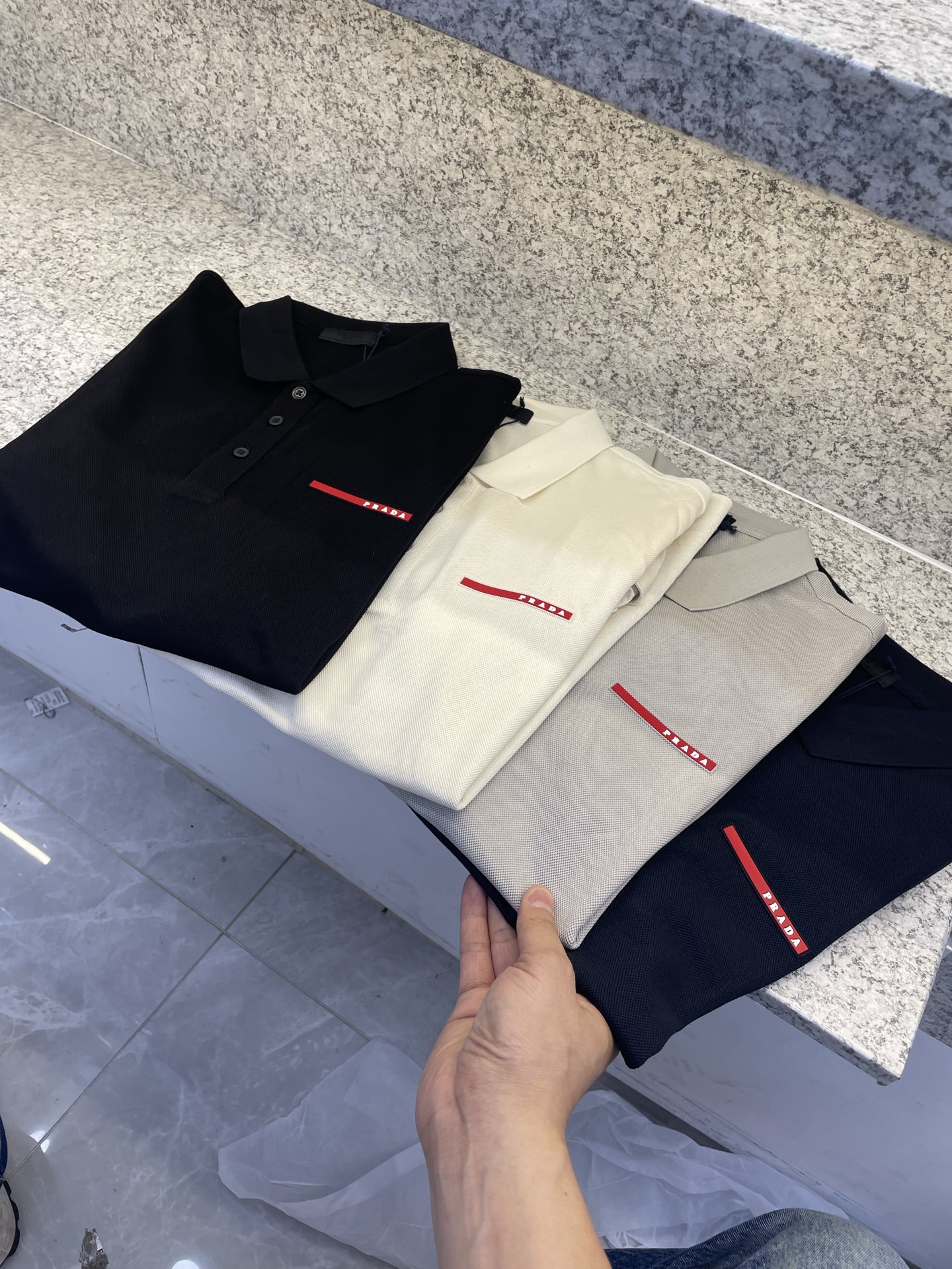 PD普拉哒高端 🆕D冬Polo🔈订制丝光株地面料 细腻亲肤面料，三角标奢华感设计点缀 高级起角订制简约翻