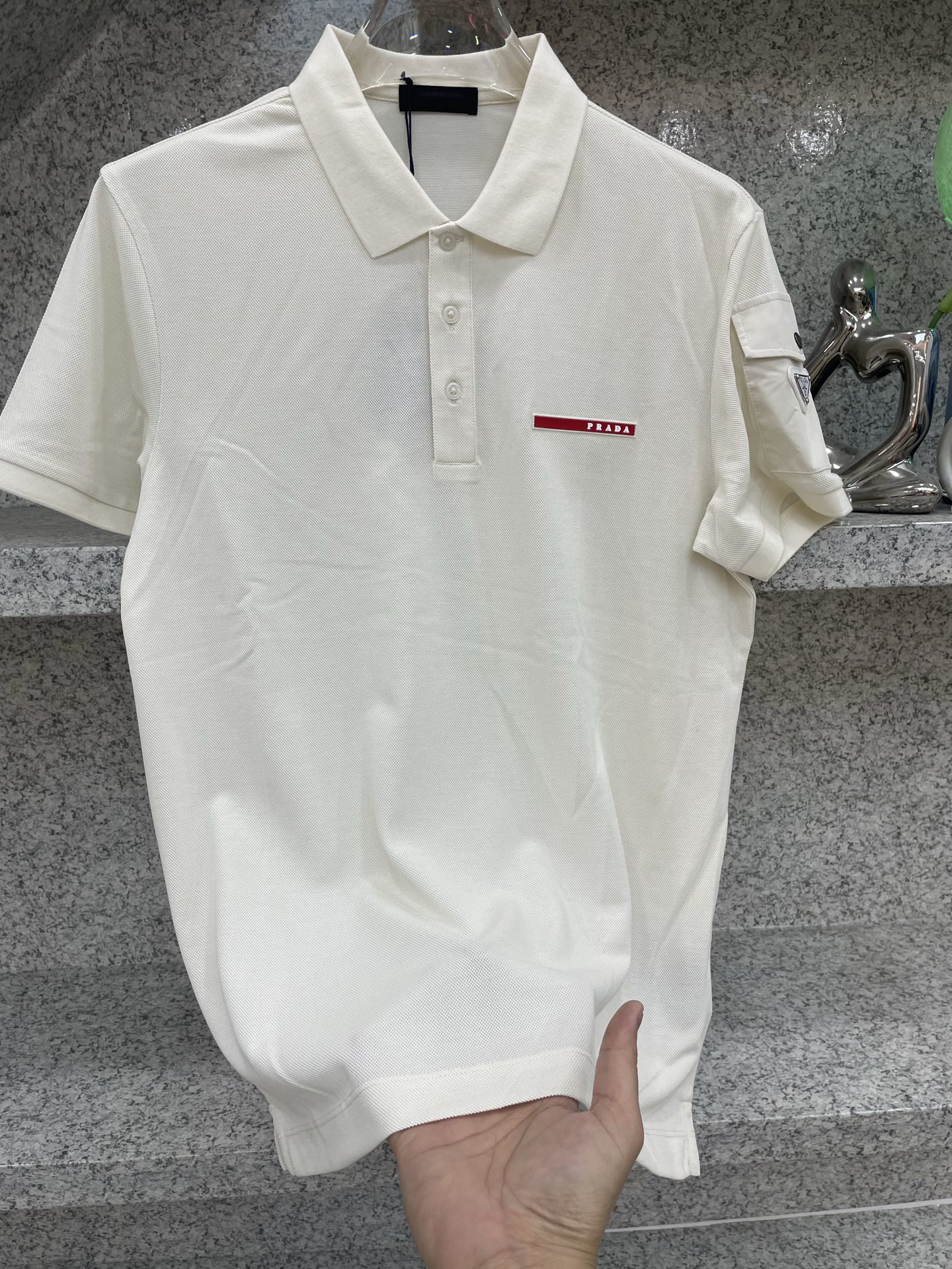 PD普拉哒高端 🆕D冬Polo🔈订制丝光株地面料 细腻亲肤面料，三角标奢华感设计点缀 高级起角订制简约翻