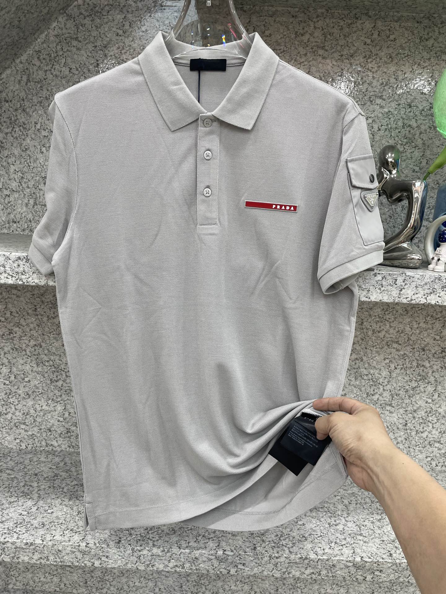 PD普拉哒高端 🆕D冬Polo🔈订制丝光株地面料 细腻亲肤面料，三角标奢华感设计点缀 高级起角订制简约翻