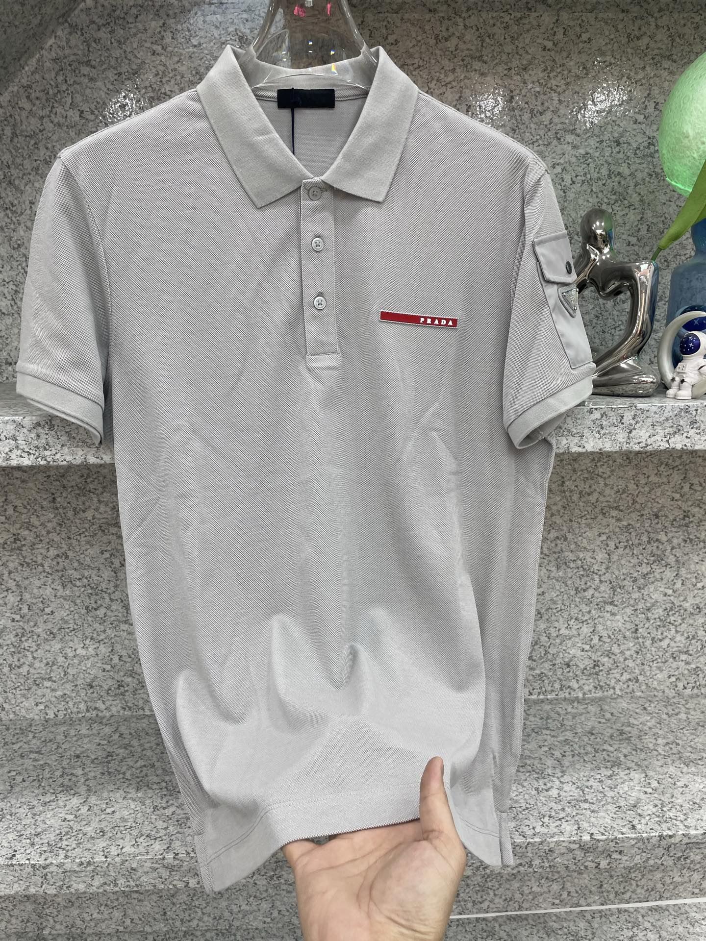 PD普拉哒高端 🆕D冬Polo🔈订制丝光株地面料 细腻亲肤面料，三角标奢华感设计点缀 高级起角订制简约翻