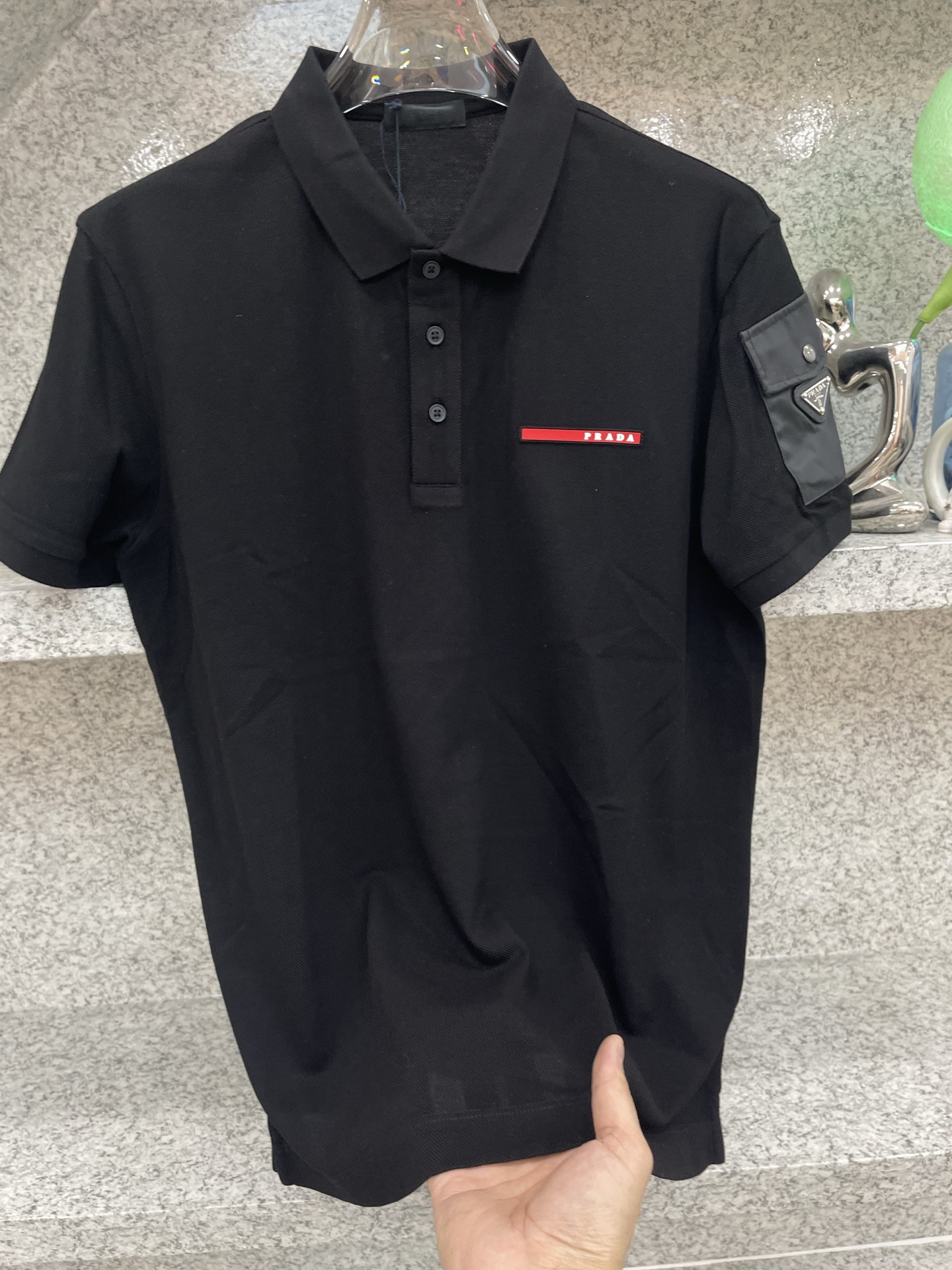 PD普拉哒高端 🆕D冬Polo🔈订制丝光株地面料 细腻亲肤面料，三角标奢华感设计点缀 高级起角订制简约翻