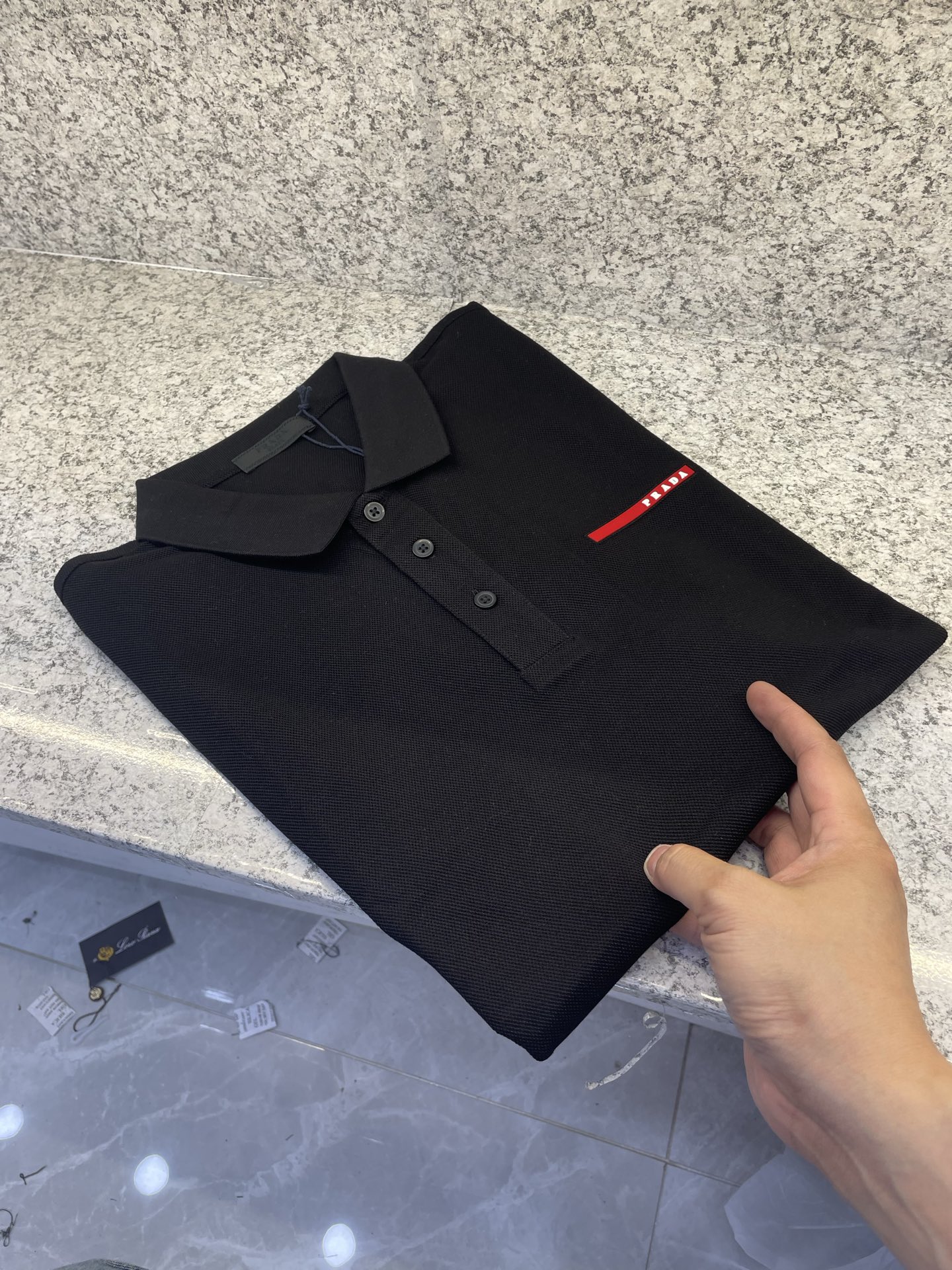 PD普拉哒高端 🆕D冬Polo🔈订制丝光株地面料 细腻亲肤面料，三角标奢华感设计点缀 高级起角订制简约翻