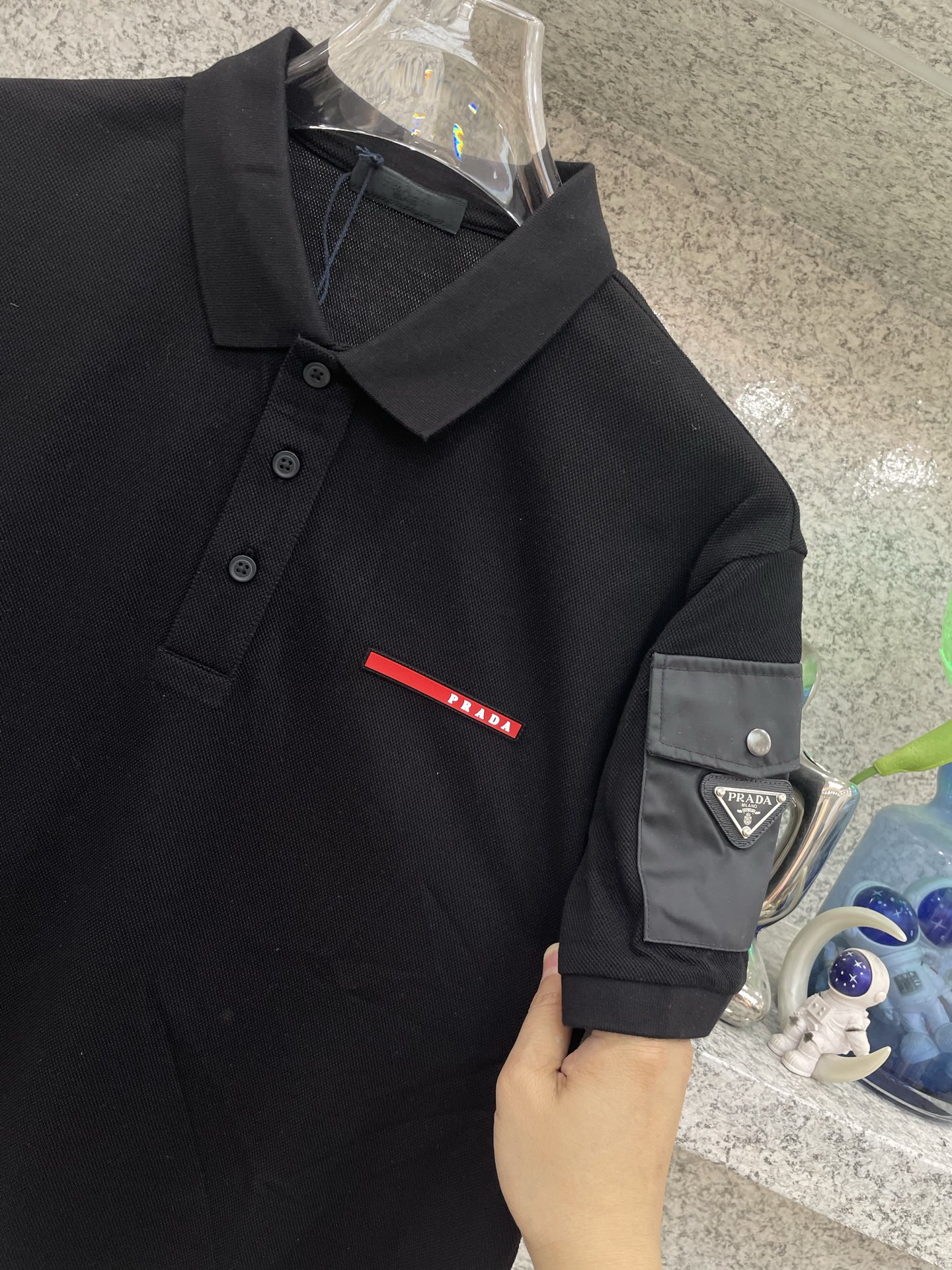 PD普拉哒高端 🆕D冬Polo🔈订制丝光株地面料 细腻亲肤面料，三角标奢华感设计点缀 高级起角订制简约翻