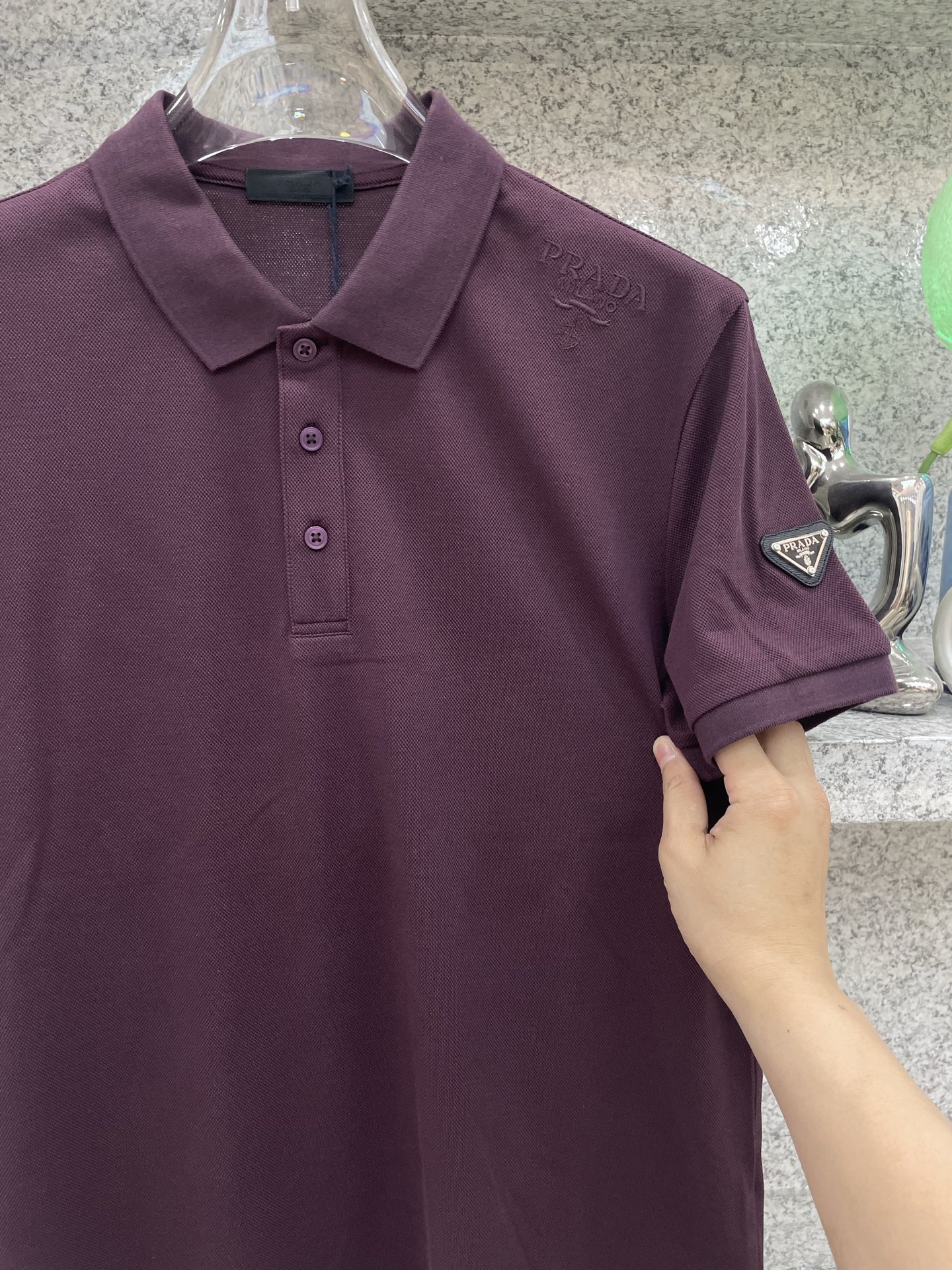 PD普拉哒高端 🆕D冬Polo🔈订制丝光株地面料 细腻亲肤面料，三角标奢华感设计点缀 高级起角订制简约翻