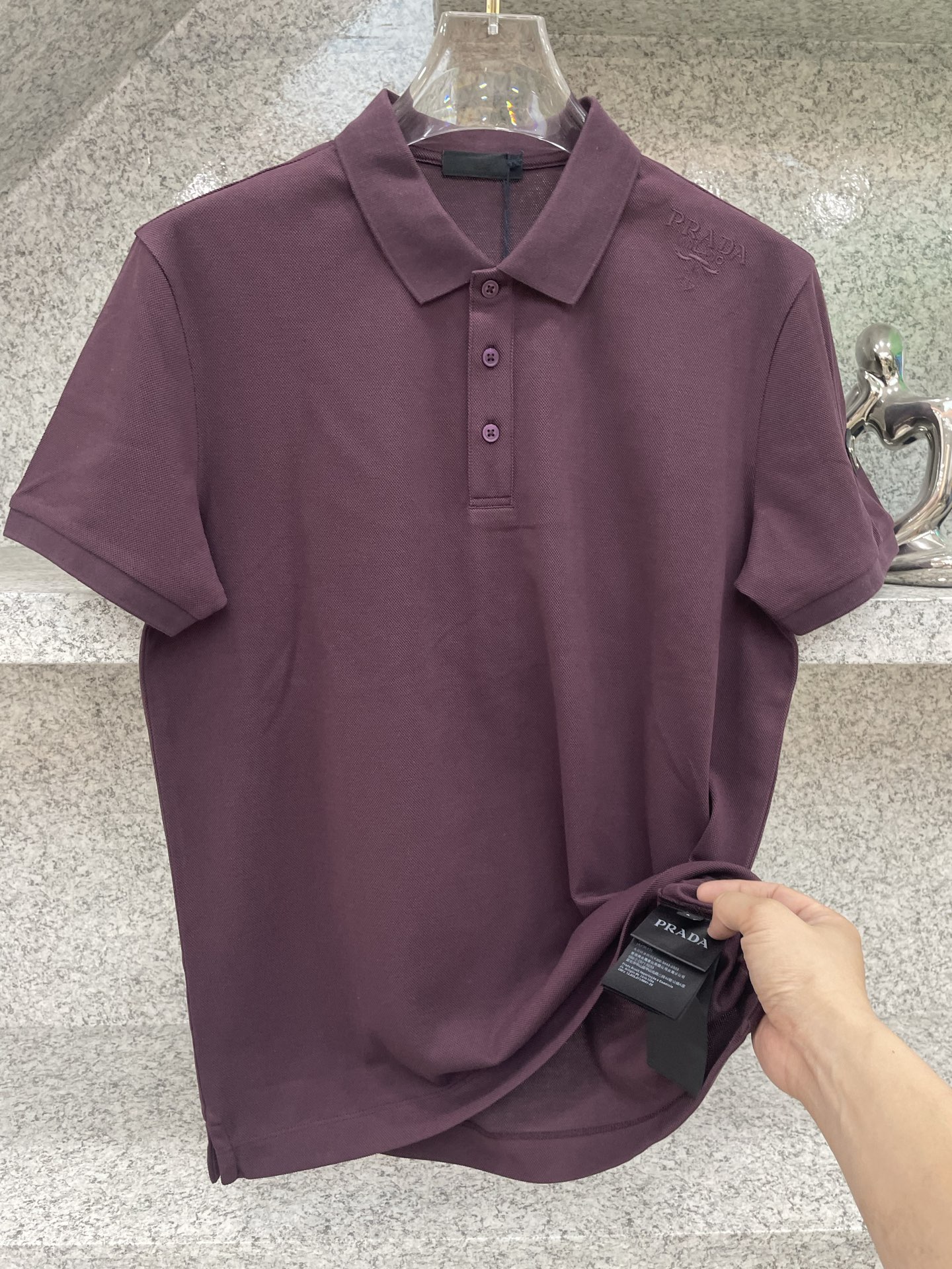 PD普拉哒高端 🆕D冬Polo🔈订制丝光株地面料 细腻亲肤面料，三角标奢华感设计点缀 高级起角订制简约翻