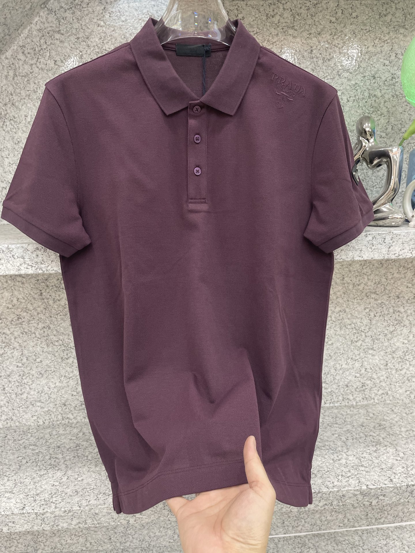 PD普拉哒高端 🆕D冬Polo🔈订制丝光株地面料 细腻亲肤面料，三角标奢华感设计点缀 高级起角订制简约翻