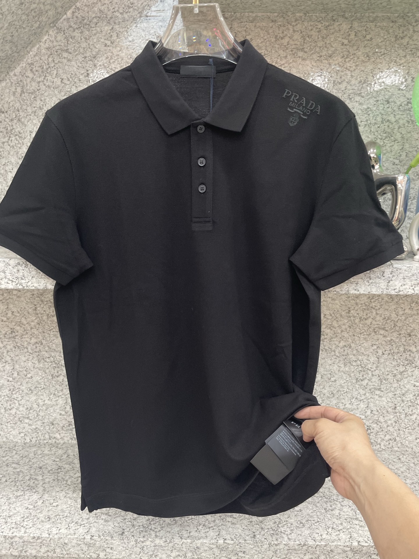 PD普拉哒高端 🆕D冬Polo🔈订制丝光株地面料 细腻亲肤面料，三角标奢华感设计点缀 高级起角订制简约翻
