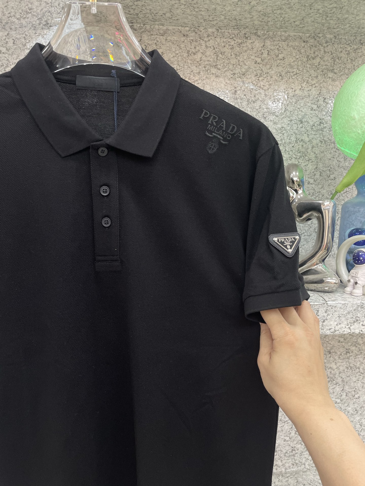 PD普拉哒高端 🆕D冬Polo🔈订制丝光株地面料 细腻亲肤面料，三角标奢华感设计点缀 高级起角订制简约翻