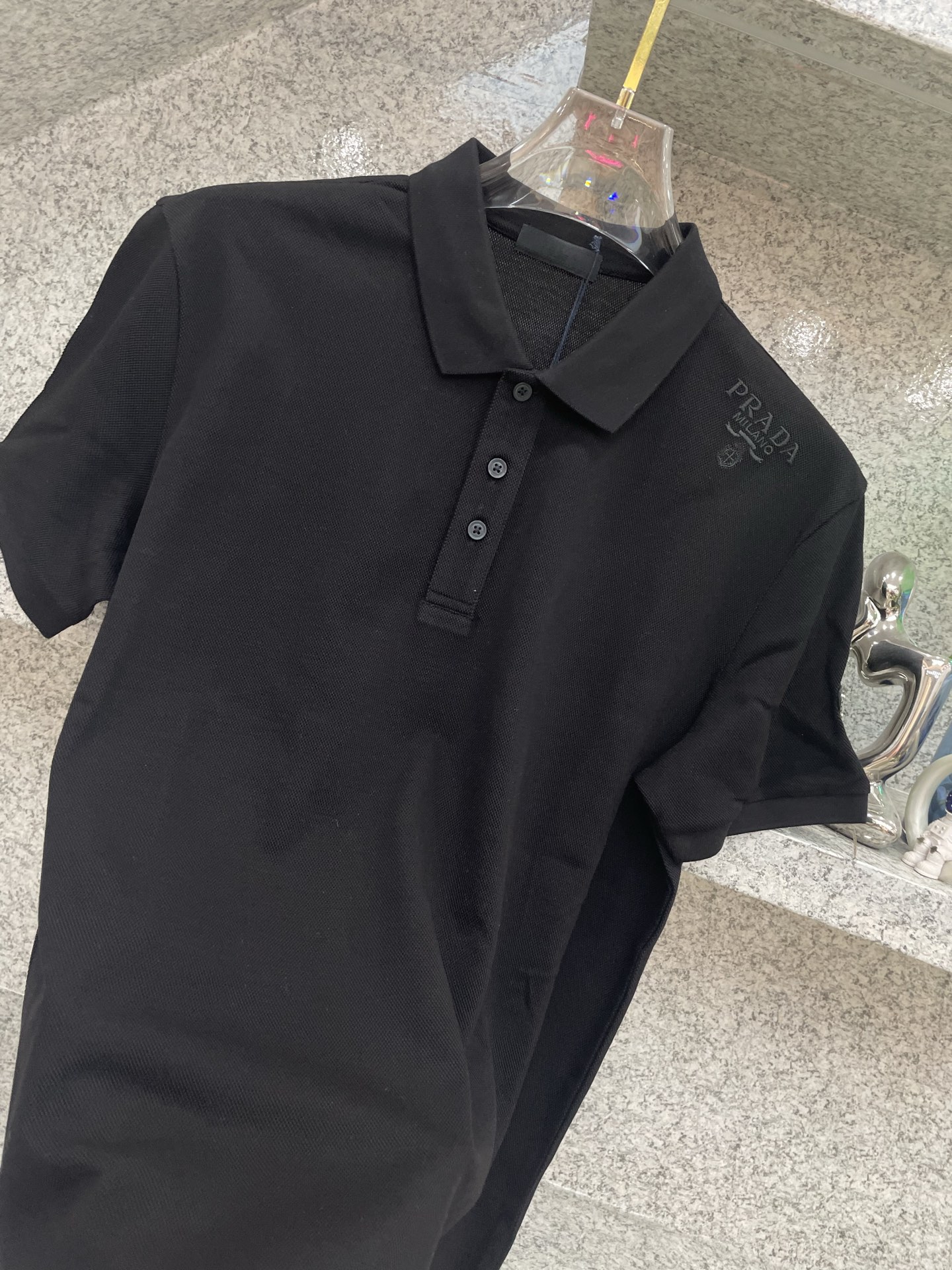 PD普拉哒高端 🆕D冬Polo🔈订制丝光株地面料 细腻亲肤面料，三角标奢华感设计点缀 高级起角订制简约翻