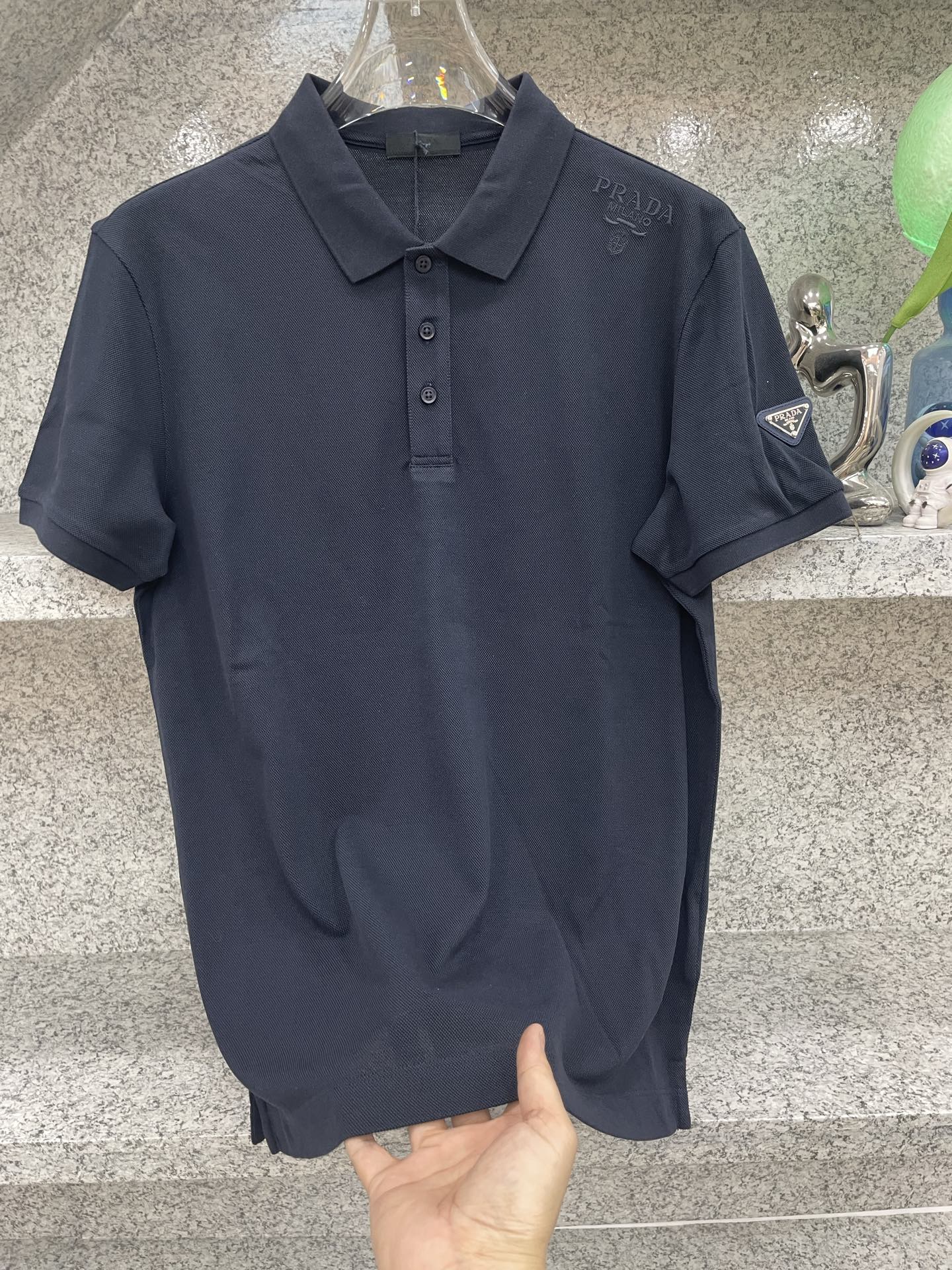 PD普拉哒高端 🆕D冬Polo🔈订制丝光株地面料 细腻亲肤面料，三角标奢华感设计点缀 高级起角订制简约翻