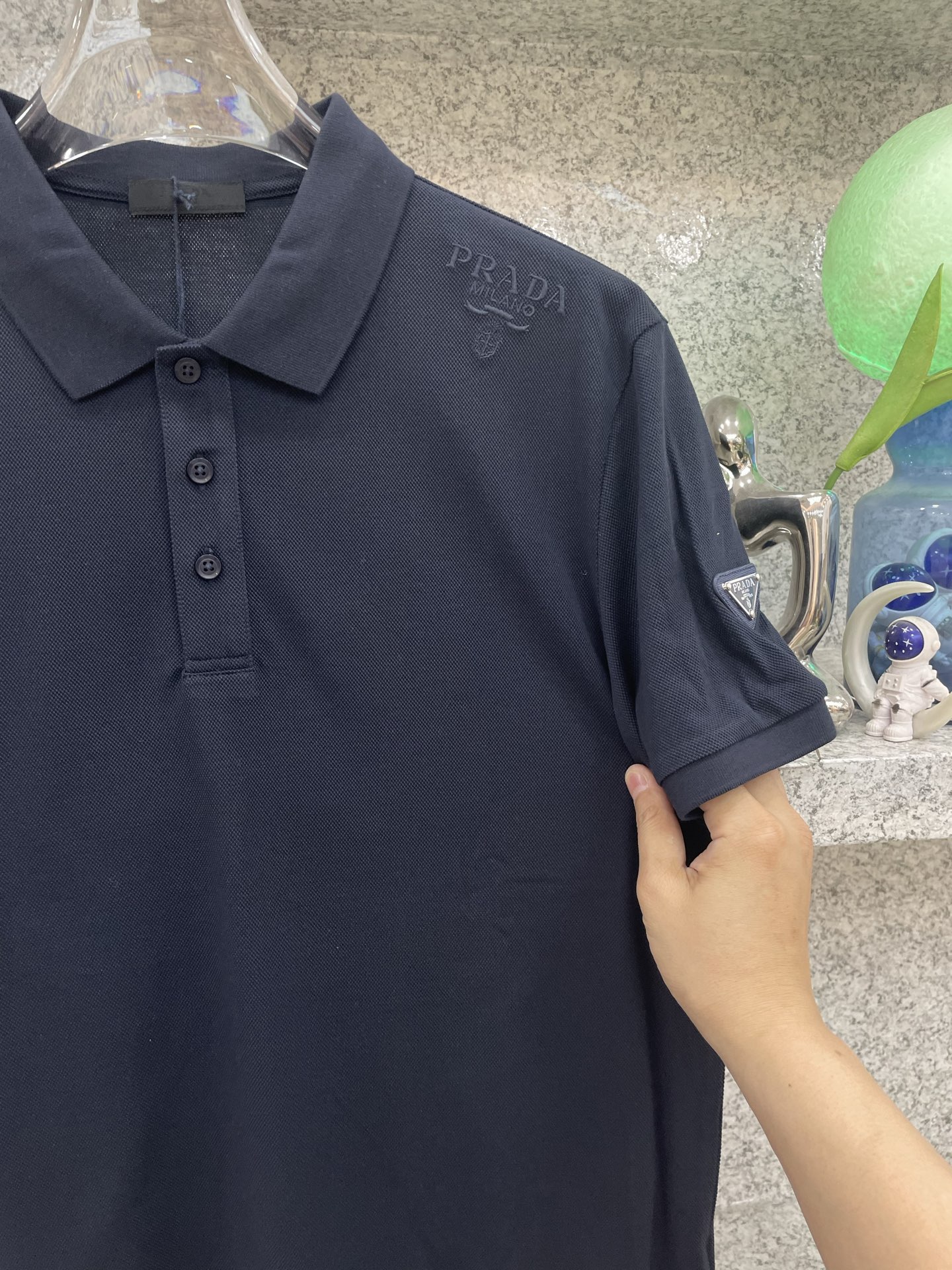 PD普拉哒高端 🆕D冬Polo🔈订制丝光株地面料 细腻亲肤面料，三角标奢华感设计点缀 高级起角订制简约翻