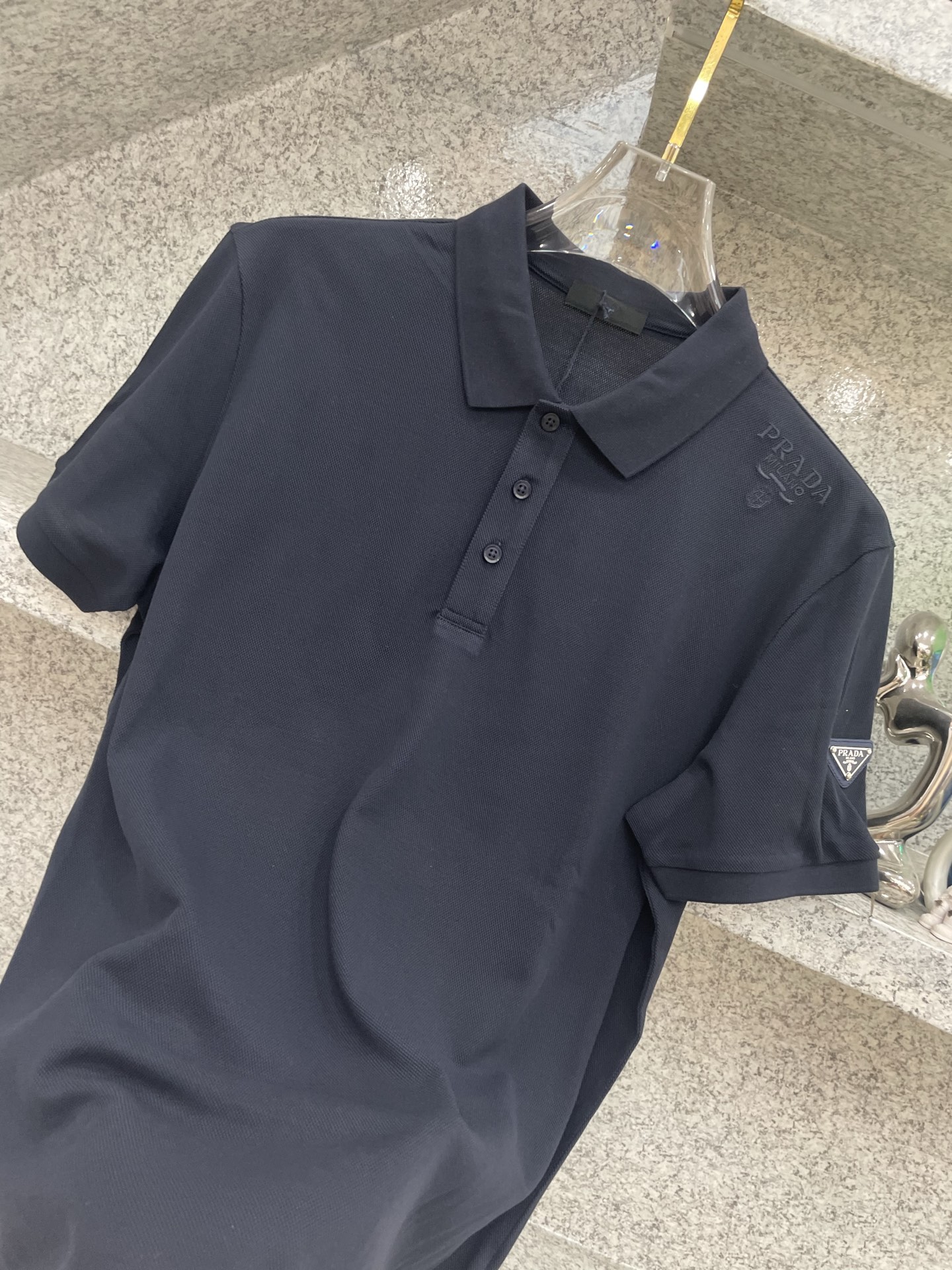 PD普拉哒高端 🆕D冬Polo🔈订制丝光株地面料 细腻亲肤面料，三角标奢华感设计点缀 高级起角订制简约翻