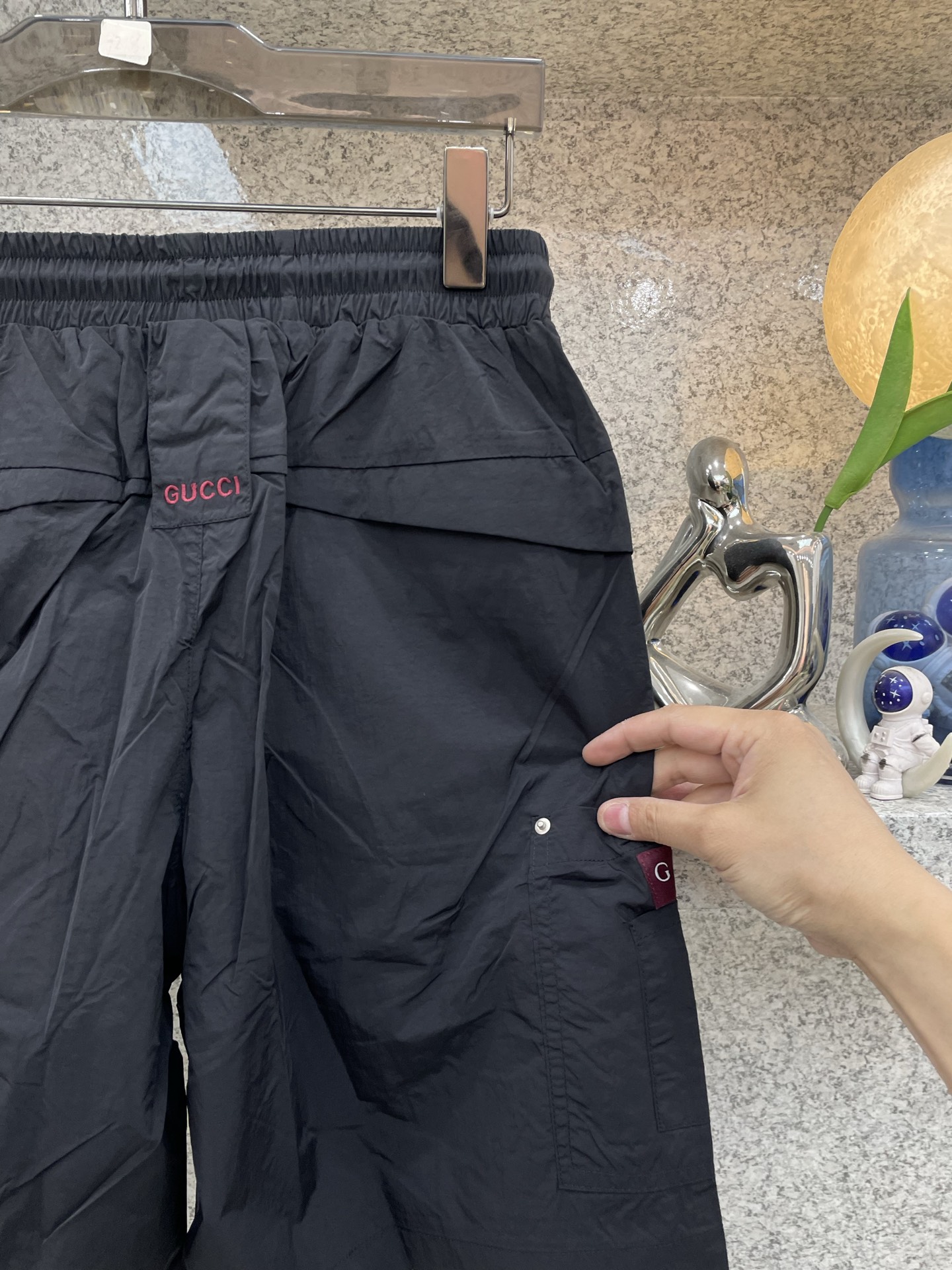 GUGUI古倚 2026XX夏季新款短裤🩳轻薄防风面料，透气舒适，夏天穿超合适！宽松版型+抽绳设计，松紧